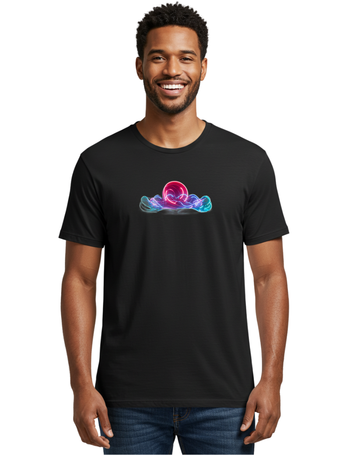 Neon-Sphere Men'S Graphic Tee, 100% Cotton, Comfortable Casual Summer Wear, Machine Washable, Vintage Camera, Old Camera, Antique Camera, Black Camera, Classic Photography, Photography Equipment, Nostalgic Device, Film Camera, Camera Art Bai186