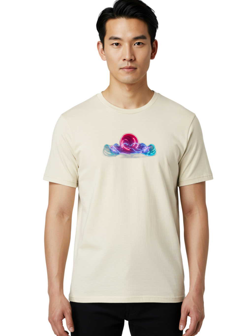 Neon-Sphere Men'S Graphic Tee, 100% Cotton, Comfortable Casual Summer Wear, Machine Washable, Vintage Camera, Old Camera, Antique Camera, Black Camera, Classic Photography, Photography Equipment, Nostalgic Device, Film Camera, Camera Art Bai186