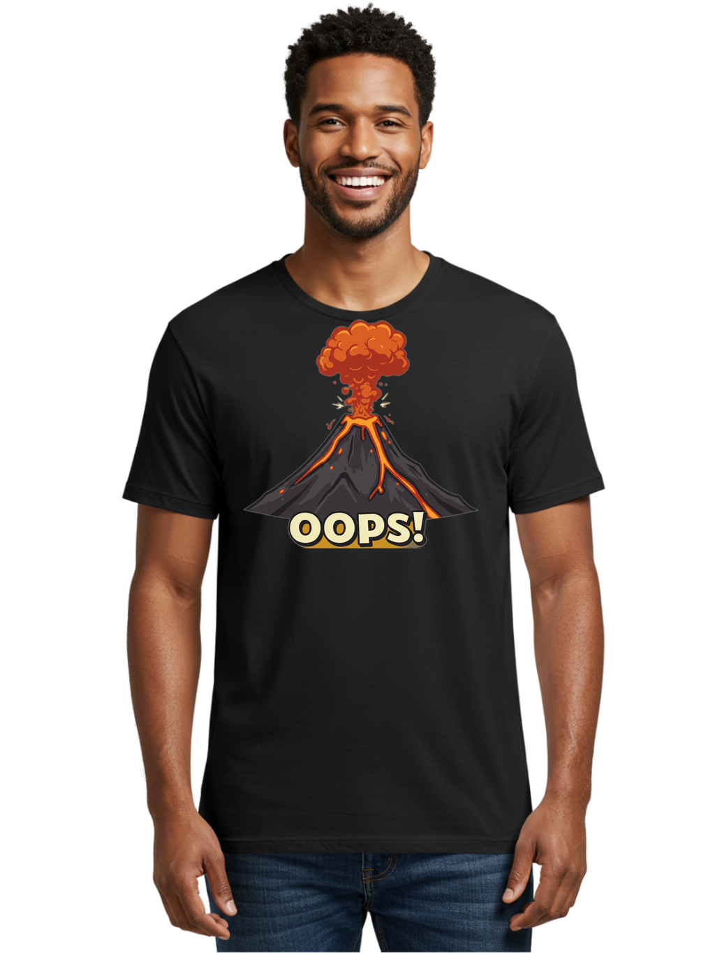 Oops-2 Men'S Graphic Tee, 100% Cotton, Comfortable Casual Summer Wear, Machine Washable, Vintage Camera, Old Camera, Antique Camera, Black Camera, Classic Photography, Photography Equipment, Nostalgic Device, Film Camera, Camera Art Bai193