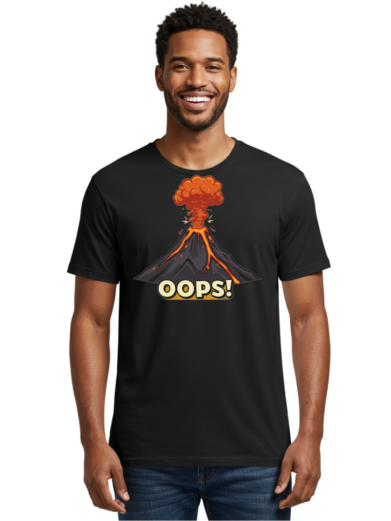 Oops-2 Men'S Graphic Tee, 100% Cotton, Comfortable Casual Summer Wear, Machine Washable, Vintage Camera, Old Camera, Antique Camera, Black Camera, Classic Photography, Photography Equipment, Nostalgic Device, Film Camera, Camera Art Bai193