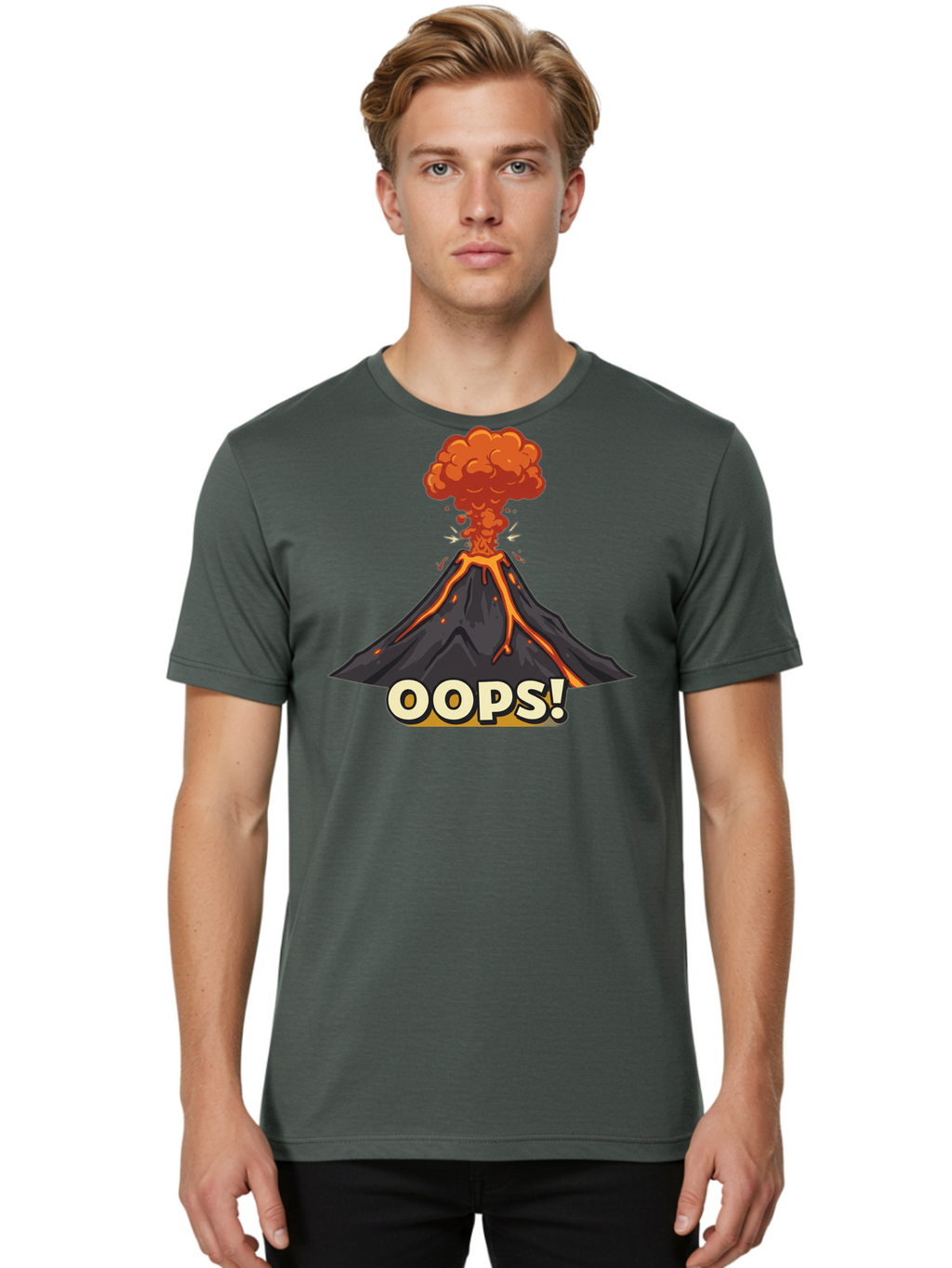 Oops-2 Men'S Graphic Tee, 100% Cotton, Comfortable Casual Summer Wear, Machine Washable, Vintage Camera, Old Camera, Antique Camera, Black Camera, Classic Photography, Photography Equipment, Nostalgic Device, Film Camera, Camera Art Bai193