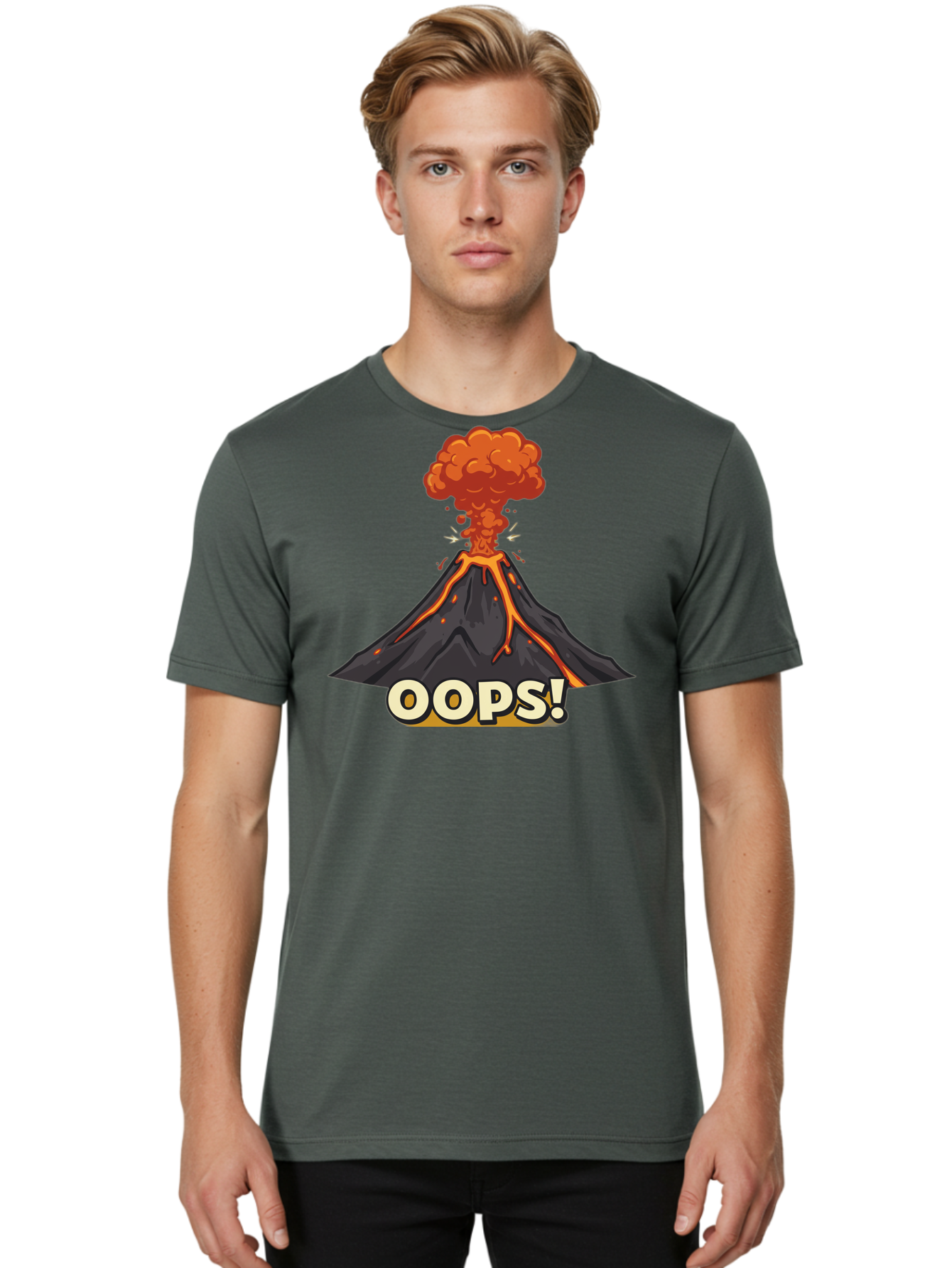 Oops-2 Men'S Graphic Tee, 100% Cotton, Comfortable Casual Summer Wear, Machine Washable, Vintage Camera, Old Camera, Antique Camera, Black Camera, Classic Photography, Photography Equipment, Nostalgic Device, Film Camera, Camera Art Bai193
