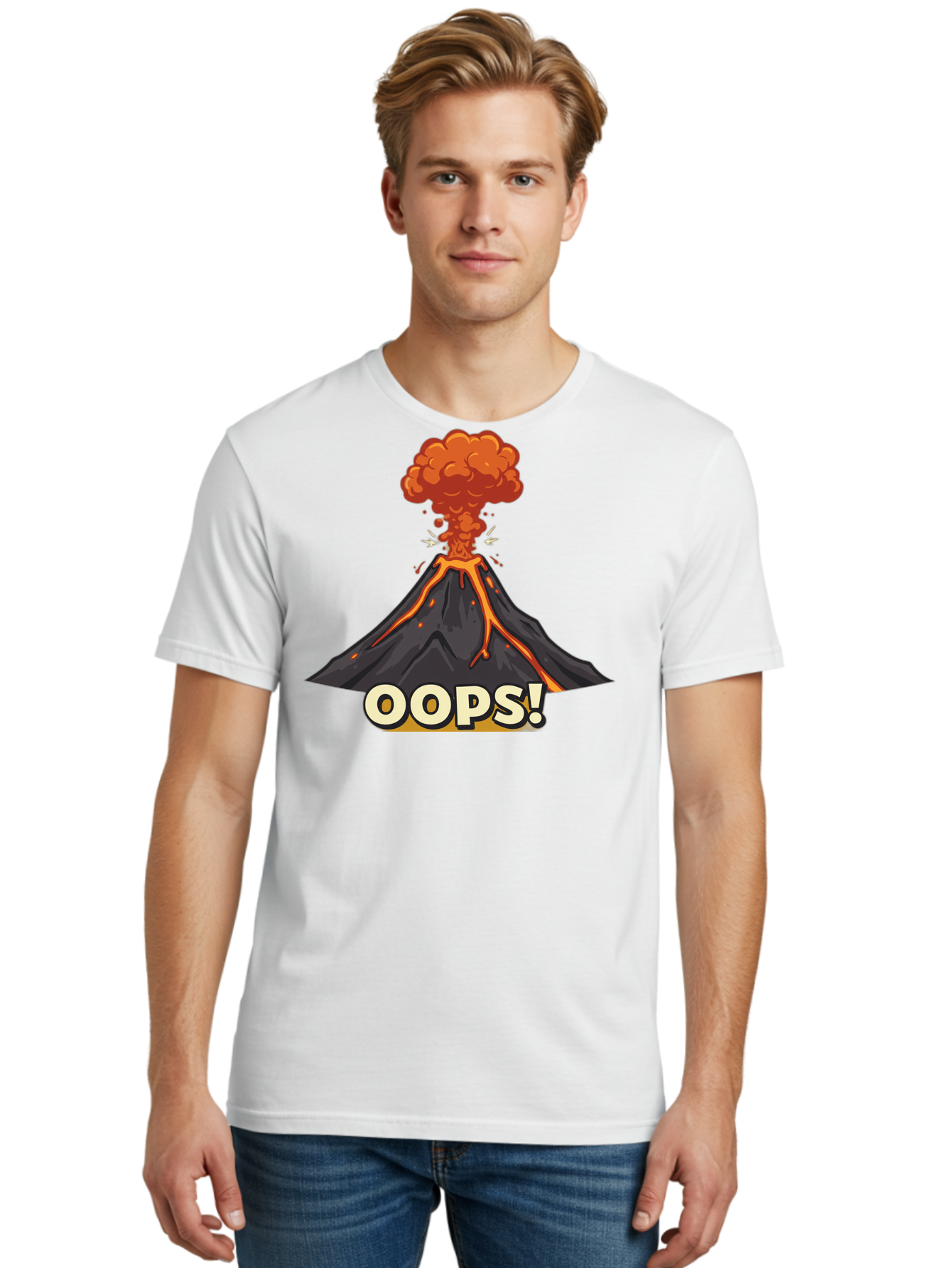 Oops-2 Men'S Graphic Tee, 100% Cotton, Comfortable Casual Summer Wear, Machine Washable, Vintage Camera, Old Camera, Antique Camera, Black Camera, Classic Photography, Photography Equipment, Nostalgic Device, Film Camera, Camera Art Bai193