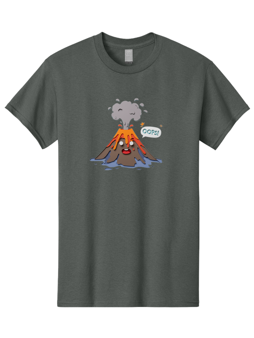 Oops-Volcano Men'S Graphic Tee, 100% Cotton, Comfortable Casual Summer Wear, Machine Washable, Vintage Camera, Old Camera, Antique Camera, Black Camera, Classic Photography, Photography Equipment, Nostalgic Device, Film Camera, Camera Art Bai195