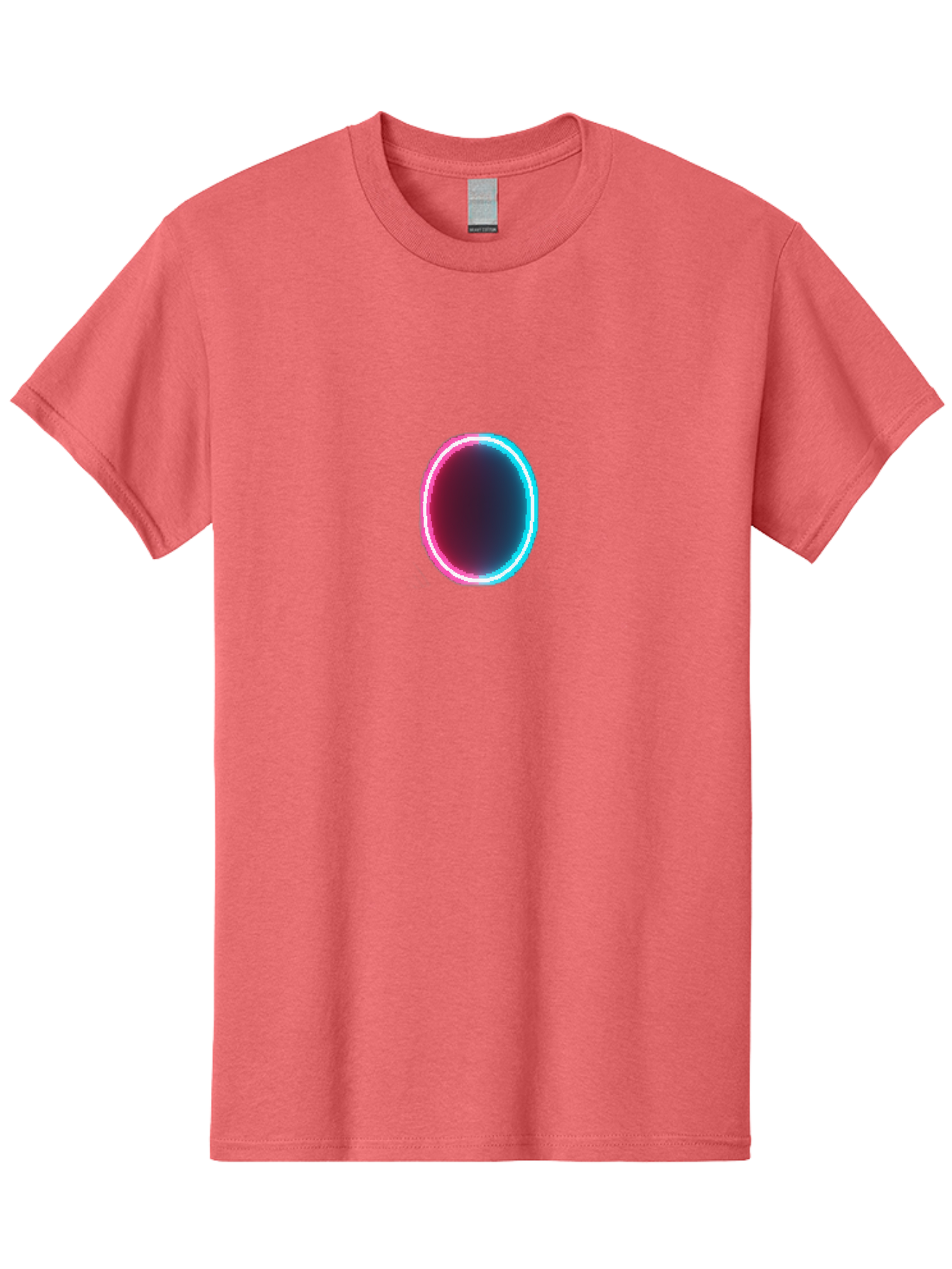 Oval-Neon-Light Men'S Graphic Tee, 100% Cotton, Comfortable Casual Summer Wear, Machine Washable, Vintage Camera, Old Camera, Antique Camera, Black Camera, Classic Photography, Photography Equipment, Nostalgic Device, Film Camera, Camera Art Bai200