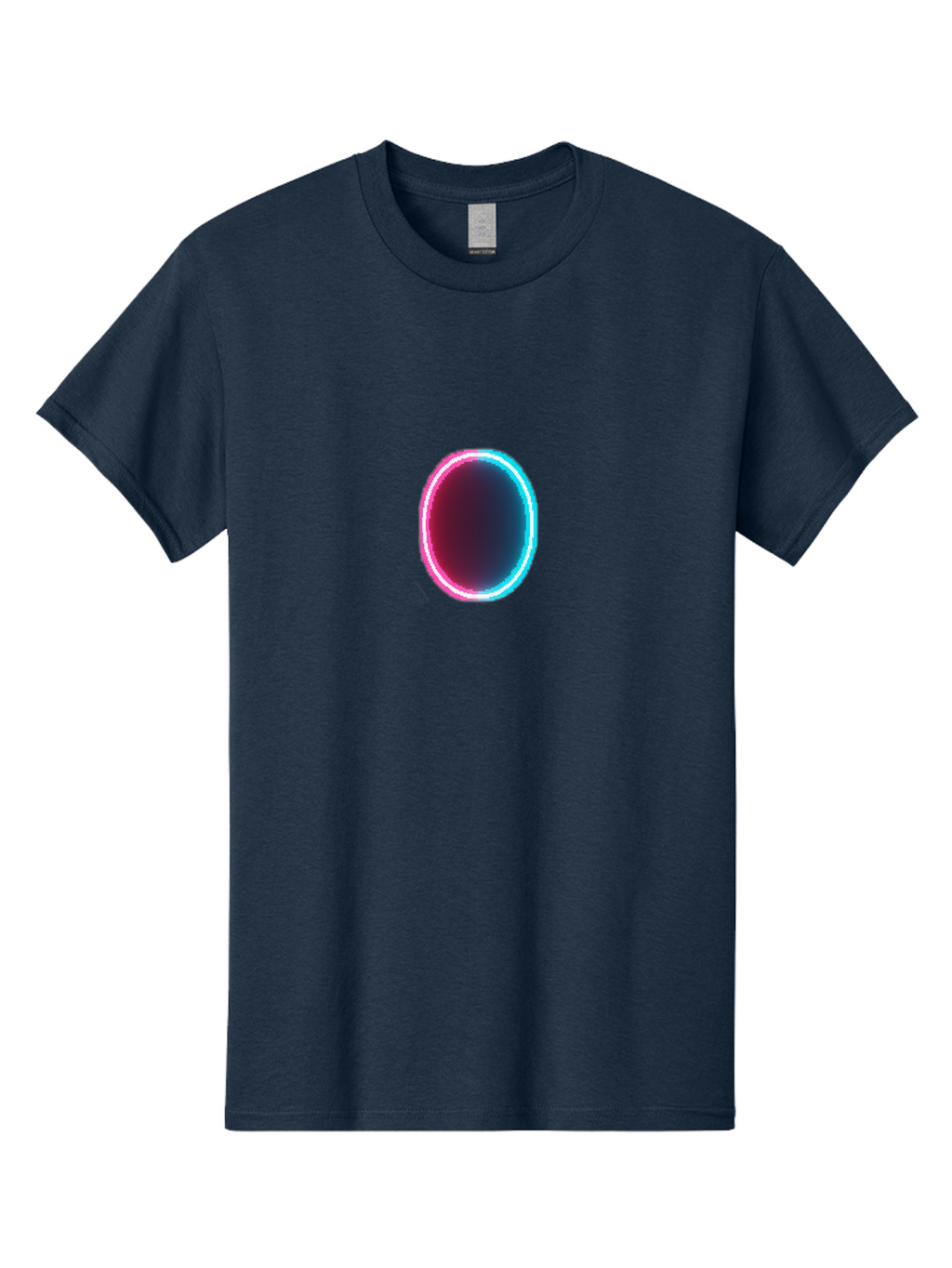 Oval-Neon-Light Men'S Graphic Tee, 100% Cotton, Comfortable Casual Summer Wear, Machine Washable, Vintage Camera, Old Camera, Antique Camera, Black Camera, Classic Photography, Photography Equipment, Nostalgic Device, Film Camera, Camera Art Bai200