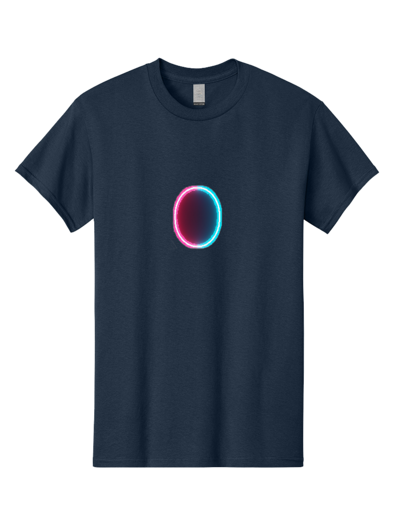 Oval-Neon-Light Men'S Graphic Tee, 100% Cotton, Comfortable Casual Summer Wear, Machine Washable, Vintage Camera, Old Camera, Antique Camera, Black Camera, Classic Photography, Photography Equipment, Nostalgic Device, Film Camera, Camera Art Bai200