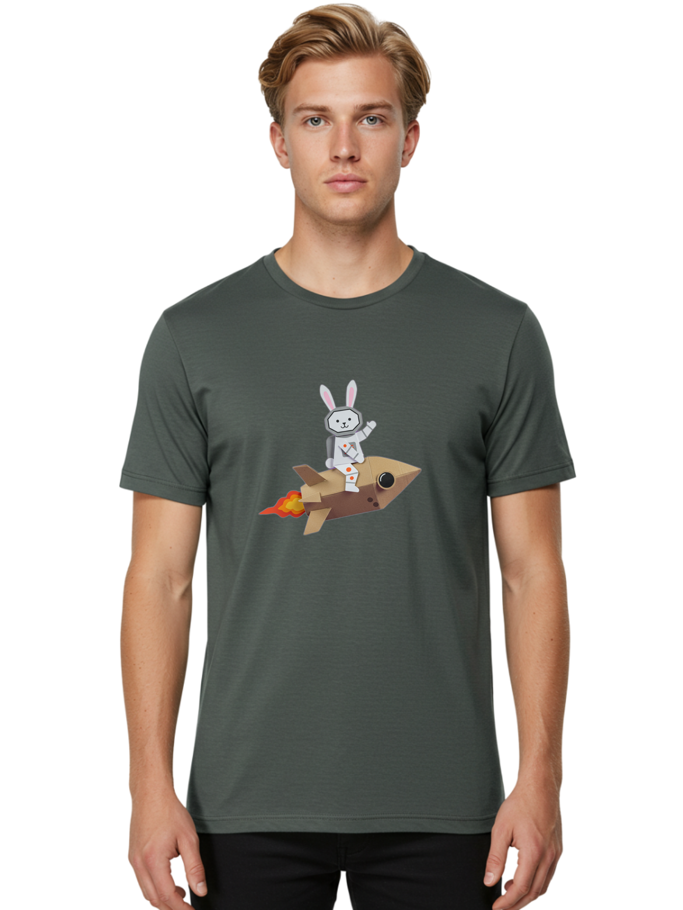 Paper-Bunny-Astronaut Men'S Graphic Tee, 100% Cotton, Comfortable Casual Summer Wear, Machine Washable, Vintage Camera, Old Camera, Antique Camera, Black Camera, Classic Photography, Photography Equipment, Nostalgic Device, Film Camera, Bai202