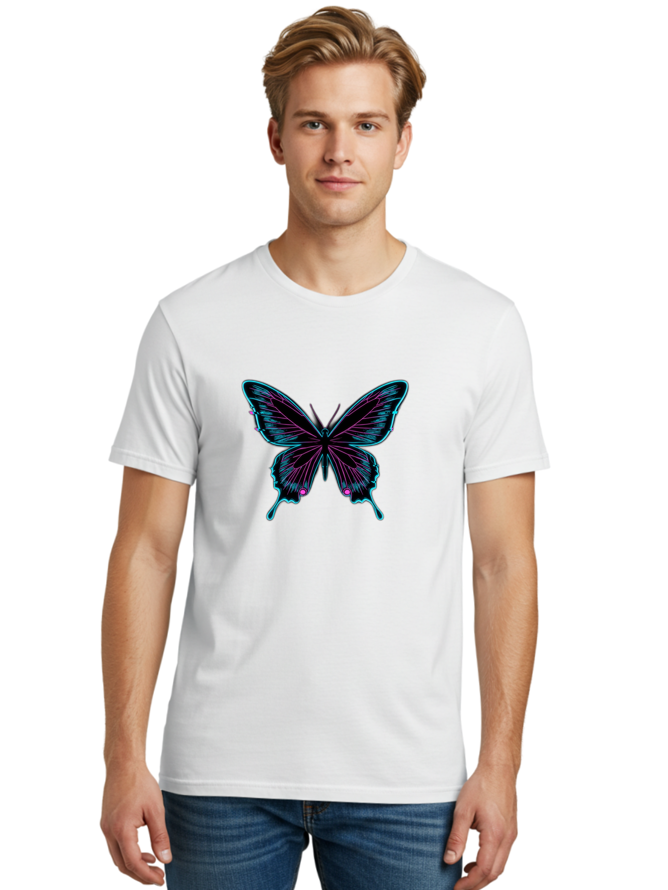 Papilio-Palinurus Men'S Graphic Tee, 100% Cotton, Comfortable Casual Summer Wear, Machine Washable, Vintage Camera, Old Camera, Antique Camera, Black Camera, Classic Photography, Photography Equipment, Nostalgic Device, Film Camera, Camera Art Bai203