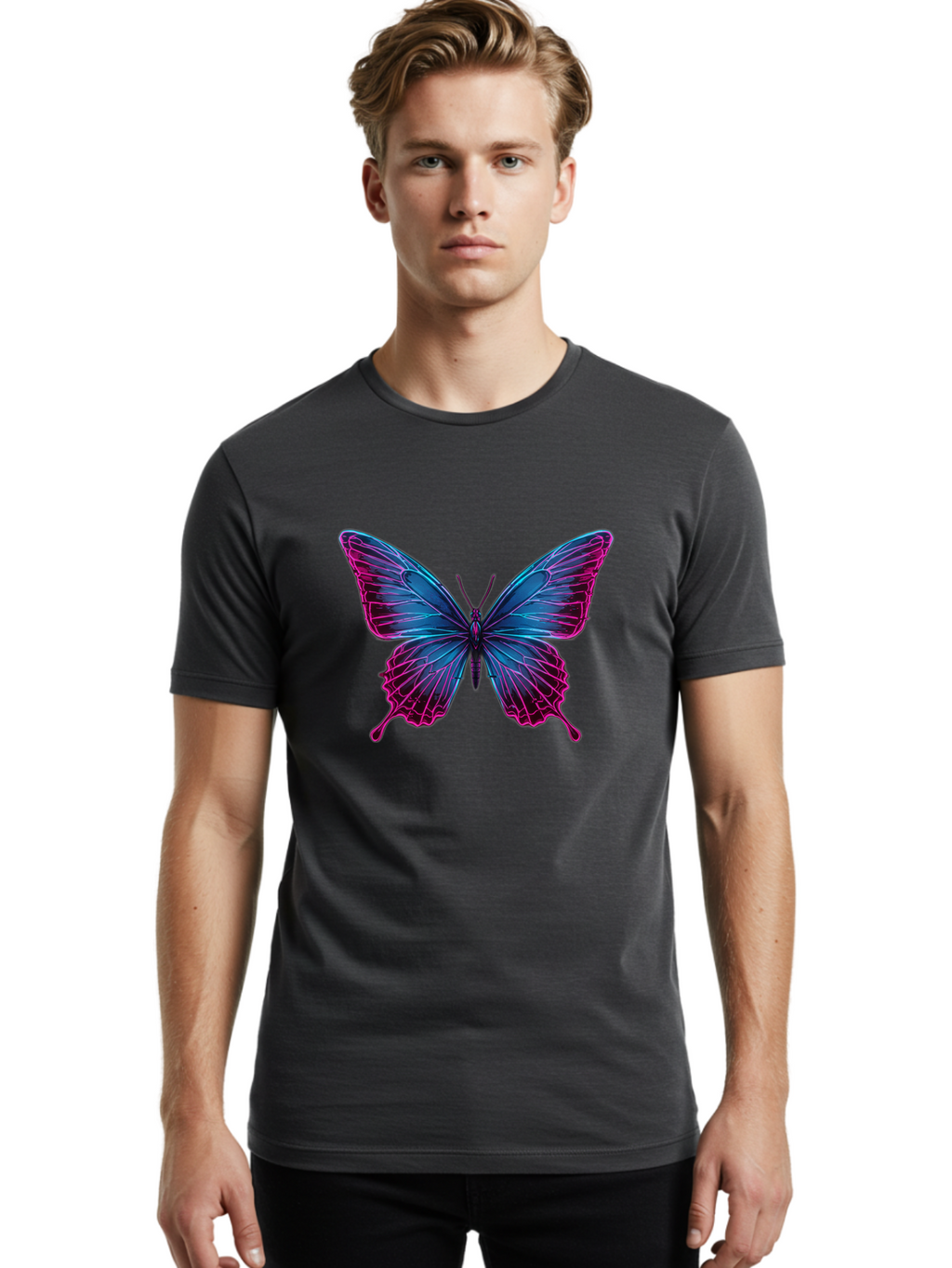 Papillon Men'S Graphic Tee, 100% Cotton, Comfortable Casual Summer Wear, Machine Washable, Vintage Camera, Old Camera, Antique Camera, Black Camera, Classic Photography, Photography Equipment, Nostalgic Device, Film Camera, Camera Art Bai205