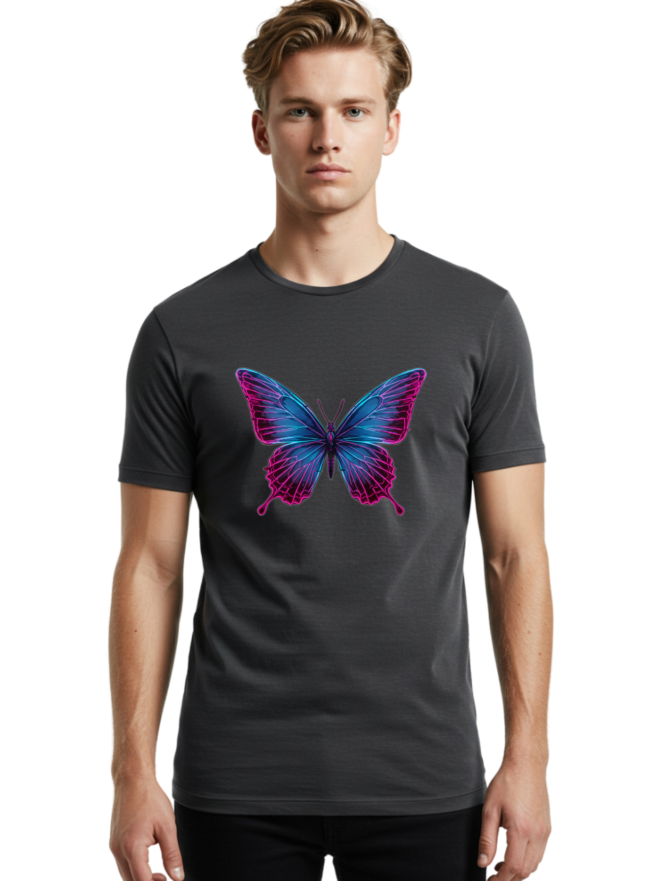 Papillon Men'S Graphic Tee, 100% Cotton, Comfortable Casual Summer Wear, Machine Washable, Vintage Camera, Old Camera, Antique Camera, Black Camera, Classic Photography, Photography Equipment, Nostalgic Device, Film Camera, Camera Art Bai205