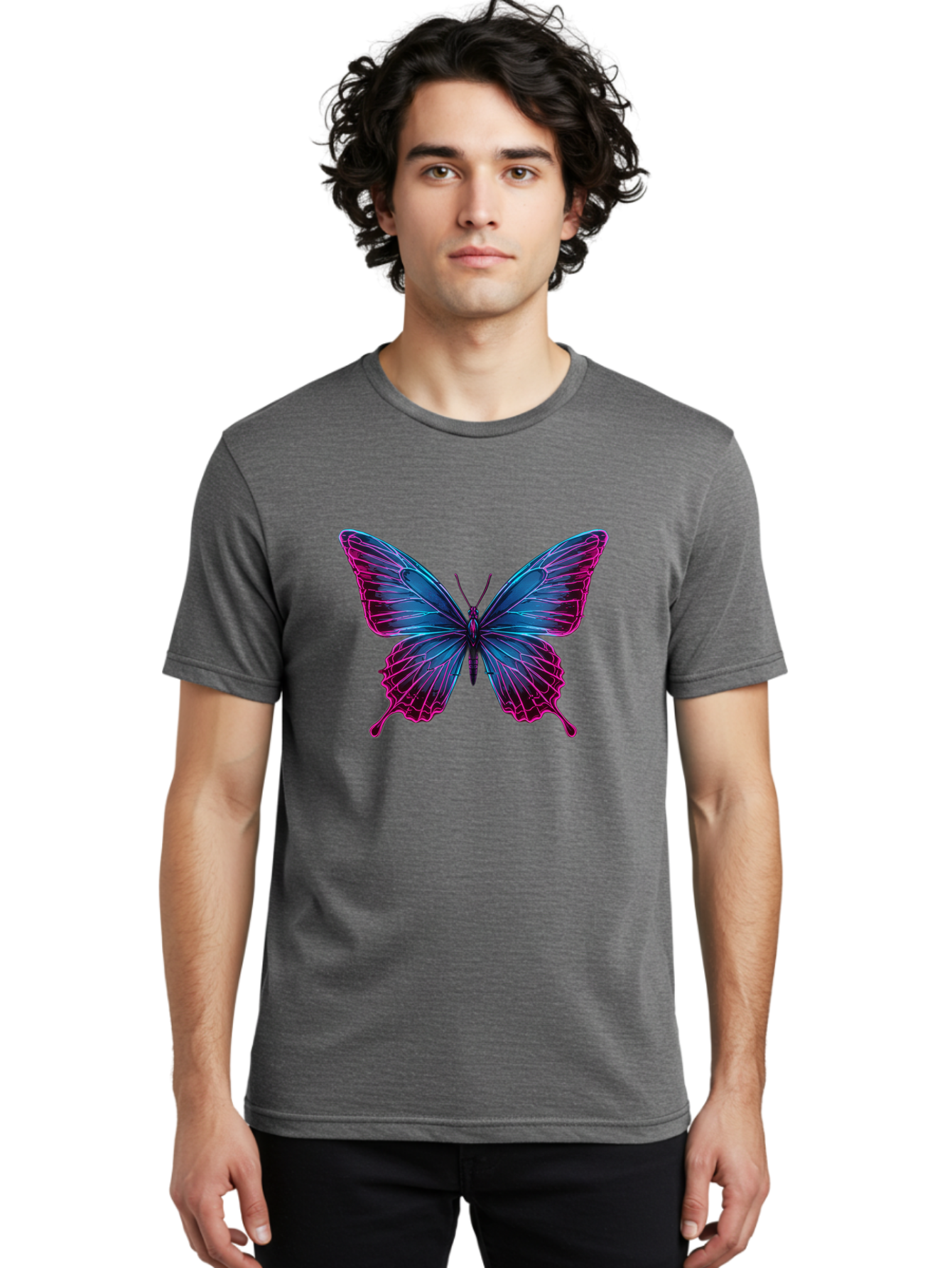 Papillon Men'S Graphic Tee, 100% Cotton, Comfortable Casual Summer Wear, Machine Washable, Vintage Camera, Old Camera, Antique Camera, Black Camera, Classic Photography, Photography Equipment, Nostalgic Device, Film Camera, Camera Art Bai205