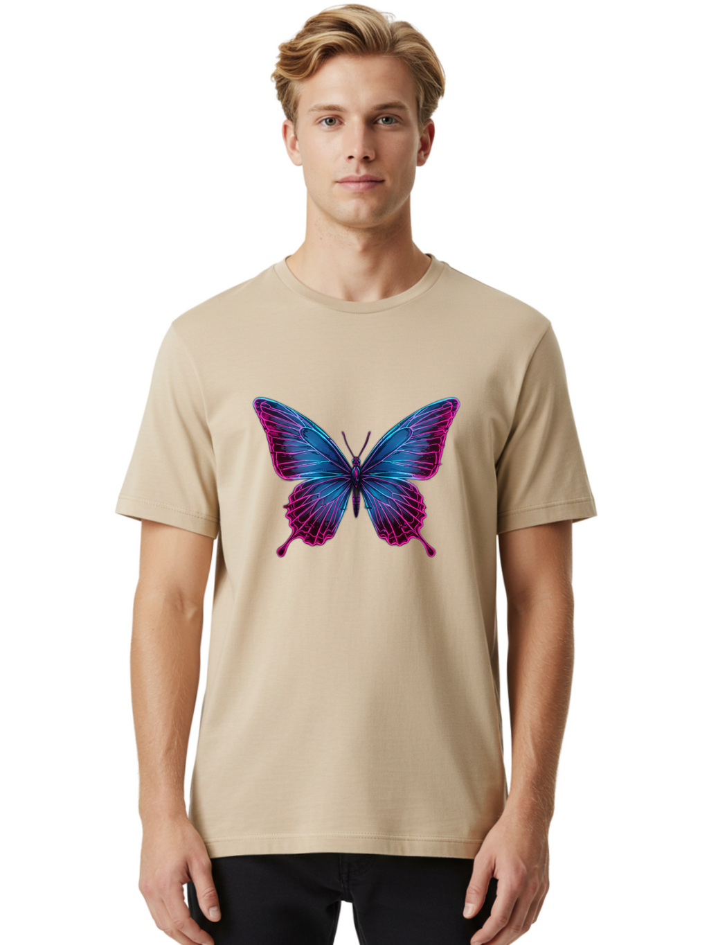 Papillon Men'S Graphic Tee, 100% Cotton, Comfortable Casual Summer Wear, Machine Washable, Vintage Camera, Old Camera, Antique Camera, Black Camera, Classic Photography, Photography Equipment, Nostalgic Device, Film Camera, Camera Art Bai205