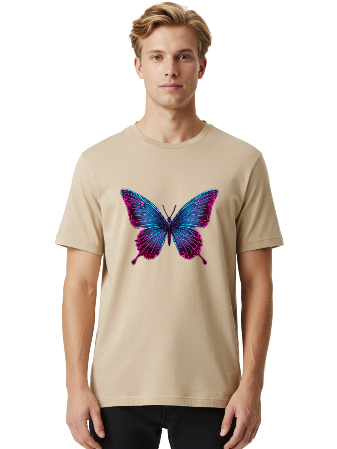Papillon Men'S Graphic Tee, 100% Cotton, Comfortable Casual Summer Wear, Machine Washable, Vintage Camera, Old Camera, Antique Camera, Black Camera, Classic Photography, Photography Equipment, Nostalgic Device, Film Camera, Camera Art Bai205