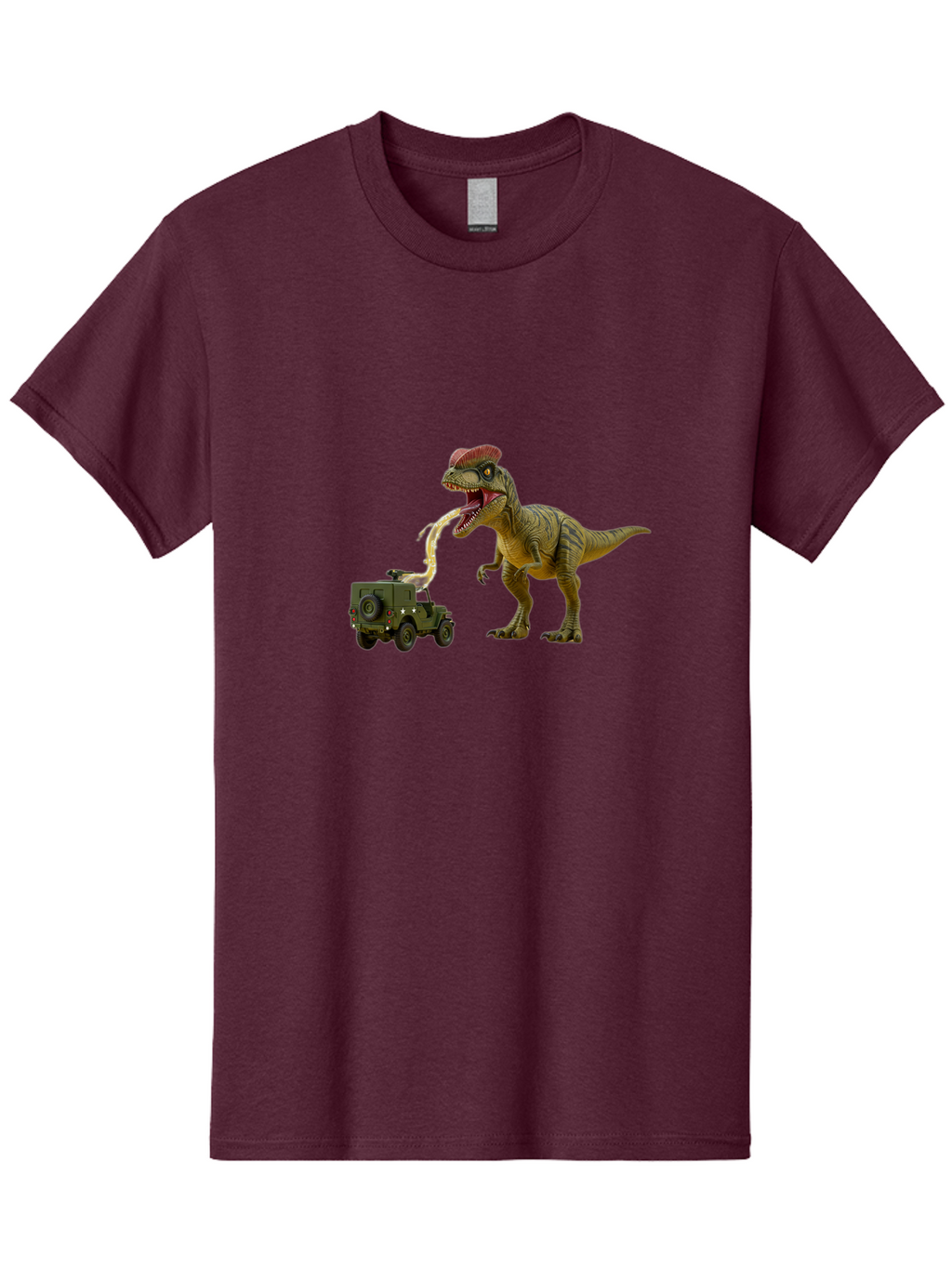 Parasaurolophus-Eating-Military-Vehicle Men'S Graphic Tee, 100% Cotton, Comfortable Casual Summer Wear, Machine Washable, Vintage Camera, Old Camera, Antique Camera, Black Camera, Classic Photography, Photography Equipment, Nostalgic Device, Bai206
