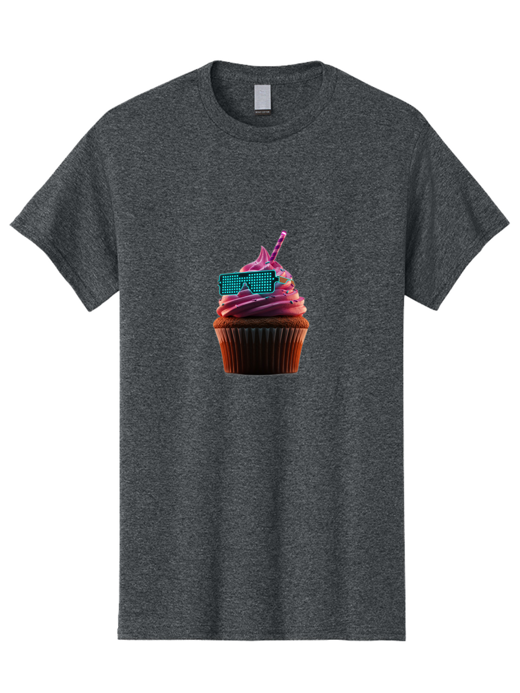 Party-Cupcake Men'S Graphic Tee, 100% Cotton, Comfortable Casual Summer Wear, Machine Washable, Vintage Camera, Old Camera, Antique Camera, Black Camera, Classic Photography, Photography Equipment, Nostalgic Device, Film Camera, Camera Art Bai209