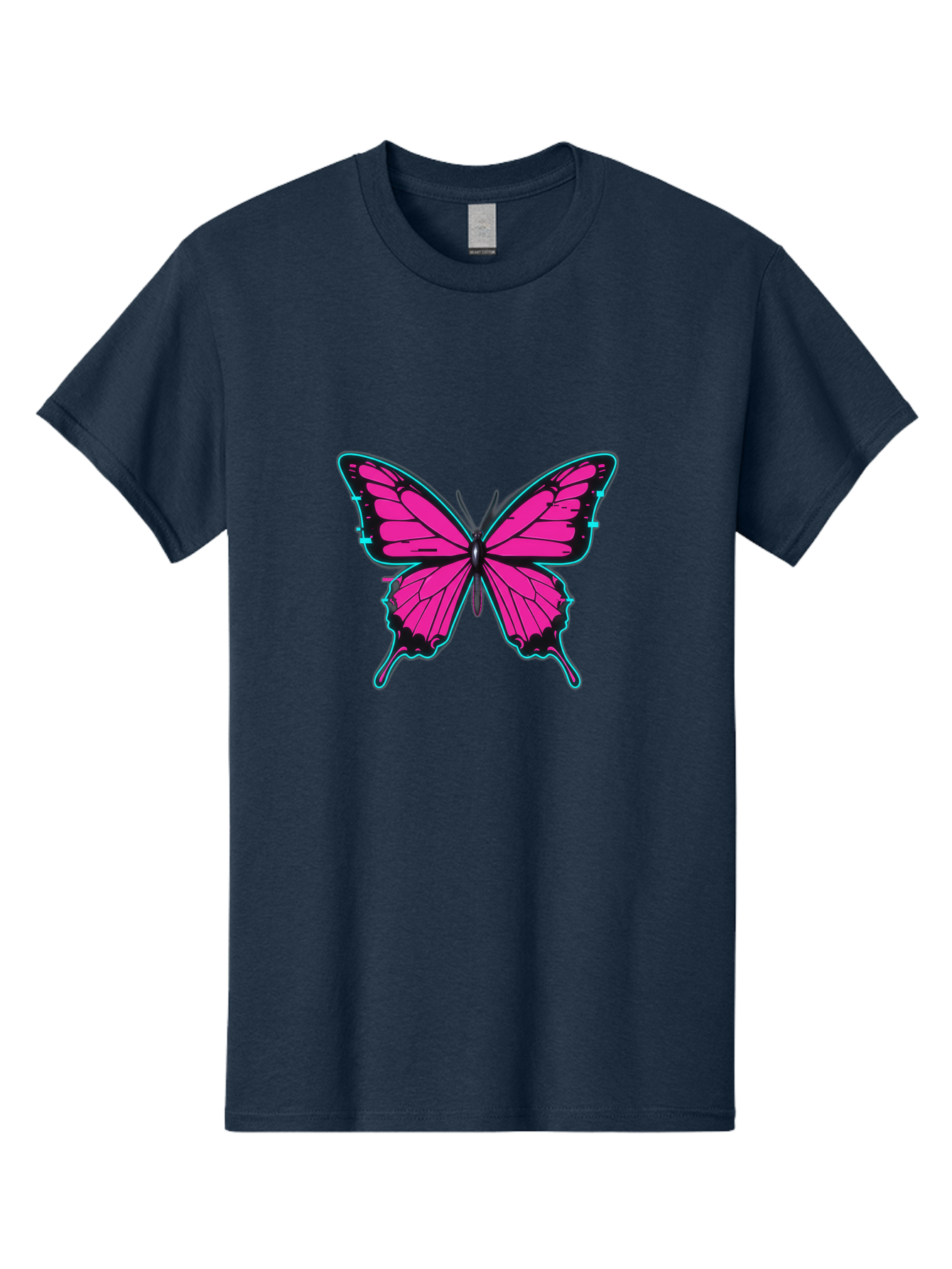 Pink-Butterfly-1 Men'S Graphic Tee, 100% Cotton, Comfortable Casual Summer Wear, Machine Washable, Vintage Camera, Old Camera, Antique Camera, Black Camera, Classic Photography, Photography Equipment, Nostalgic Device, Film Camera, Camera Art Bai215
