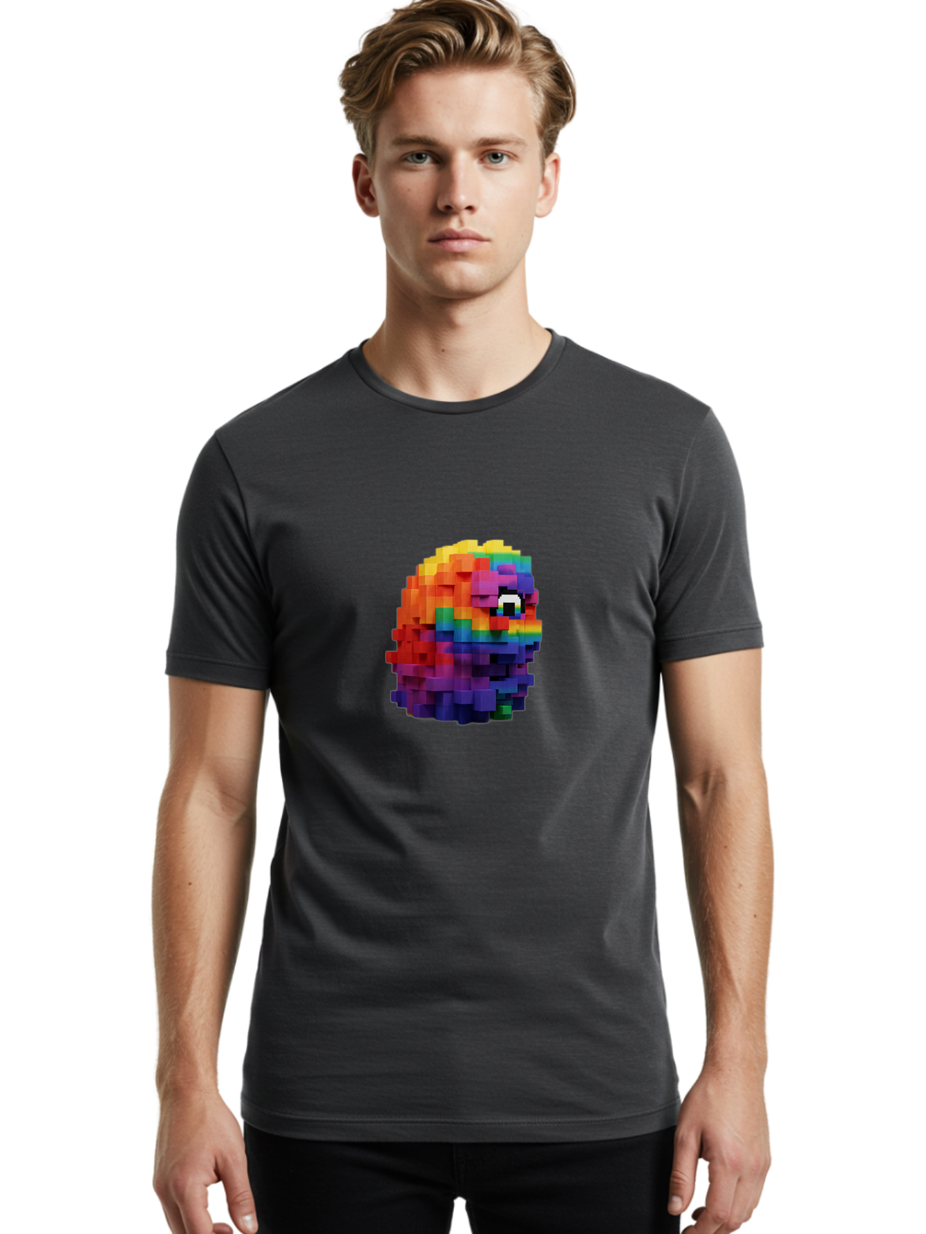 Pixelated-Creature Men'S Graphic Tee, 100% Cotton, Comfortable Casual Summer Wear, Machine Washable, Vintage Camera, Old Camera, Antique Camera, Black Camera, Classic Photography, Photography Equipment, Nostalgic Device, Film Camera, Bai226
