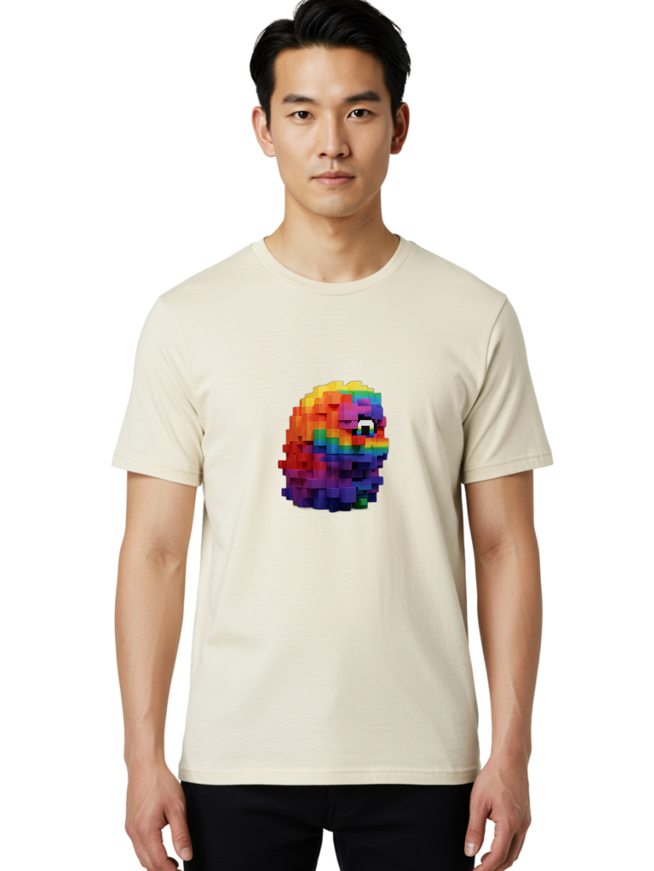 Pixelated-Creature Men'S Graphic Tee, 100% Cotton, Comfortable Casual Summer Wear, Machine Washable, Vintage Camera, Old Camera, Antique Camera, Black Camera, Classic Photography, Photography Equipment, Nostalgic Device, Film Camera, Bai226
