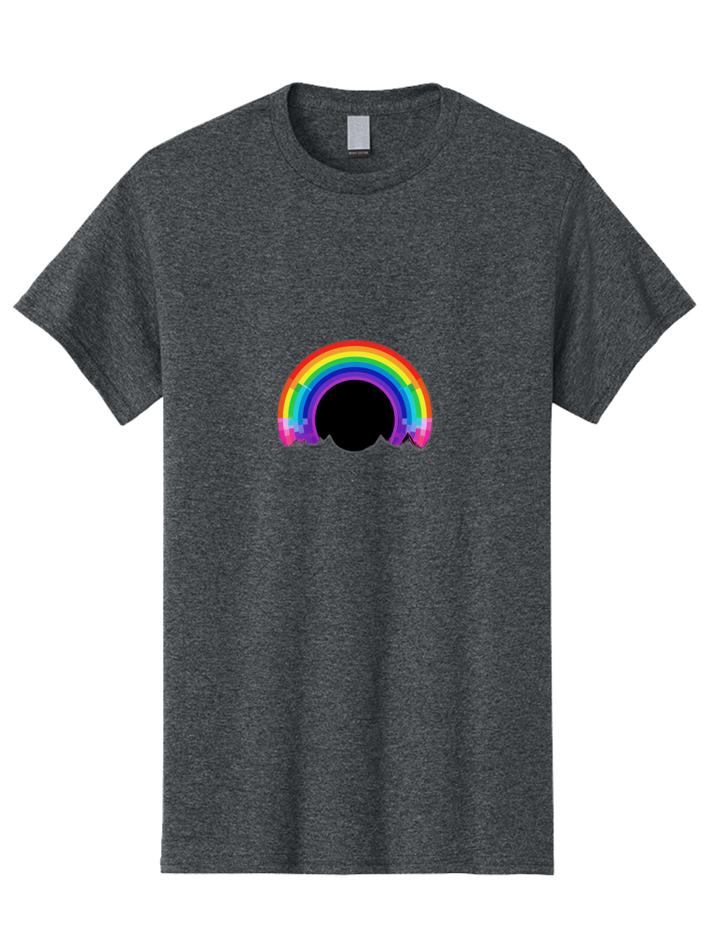 Pixelated-Rainbow Men'S Graphic Tee, 100% Cotton, Comfortable Casual Summer Wear, Machine Washable, Vintage Camera, Old Camera, Antique Camera, Black Camera, Classic Photography, Photography Equipment, Nostalgic Device, Film Camera, Camera Art Bai227