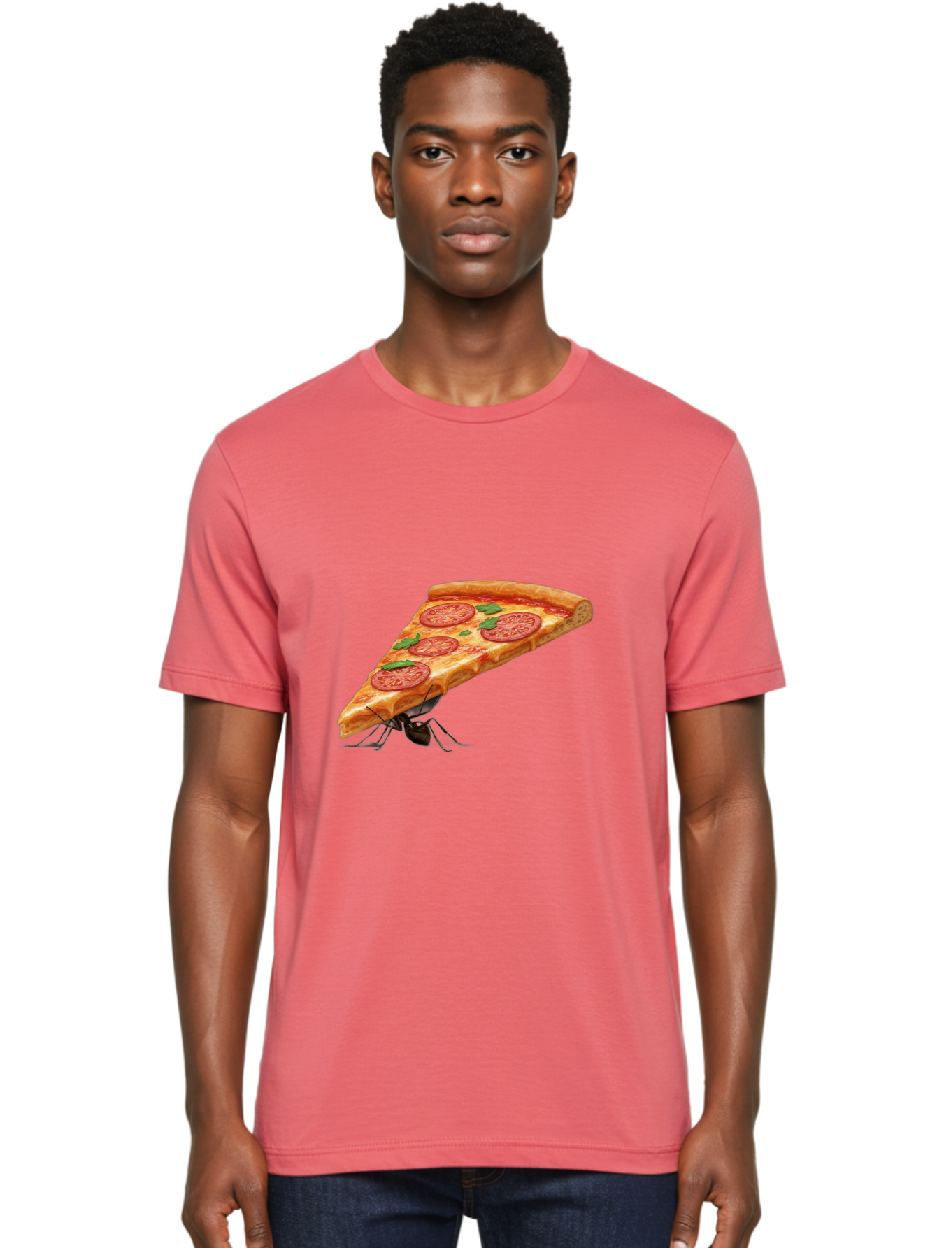 Pizza-Slice-With-Ant Men'S Graphic Tee, 100% Cotton, Comfortable Casual Summer Wear, Machine Washable, Vintage Camera, Old Camera, Antique Camera, Black Camera, Classic Photography, Photography Equipment, Nostalgic Device, Film Camera, Bai229