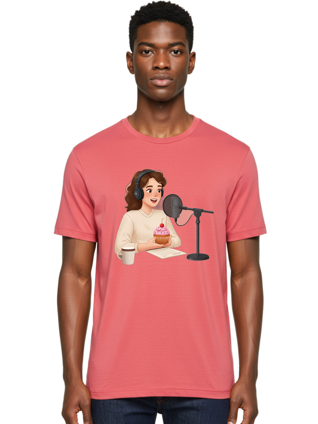 Podcast-Host-Cupcake Men'S Graphic Tee, 100% Cotton, Comfortable Casual Summer Wear, Machine Washable, Vintage Camera, Old Camera, Antique Camera, Black Camera, Classic Photography, Photography Equipment, Nostalgic Device, Film Camera, Bai231