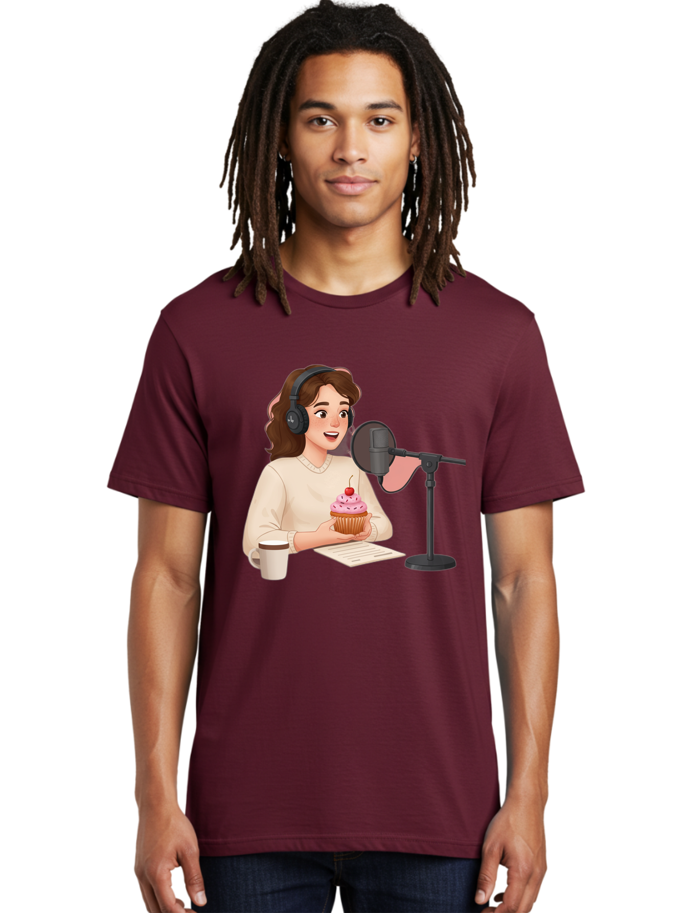 Podcast-Host-Cupcake Men'S Graphic Tee, 100% Cotton, Comfortable Casual Summer Wear, Machine Washable, Vintage Camera, Old Camera, Antique Camera, Black Camera, Classic Photography, Photography Equipment, Nostalgic Device, Film Camera, Bai231