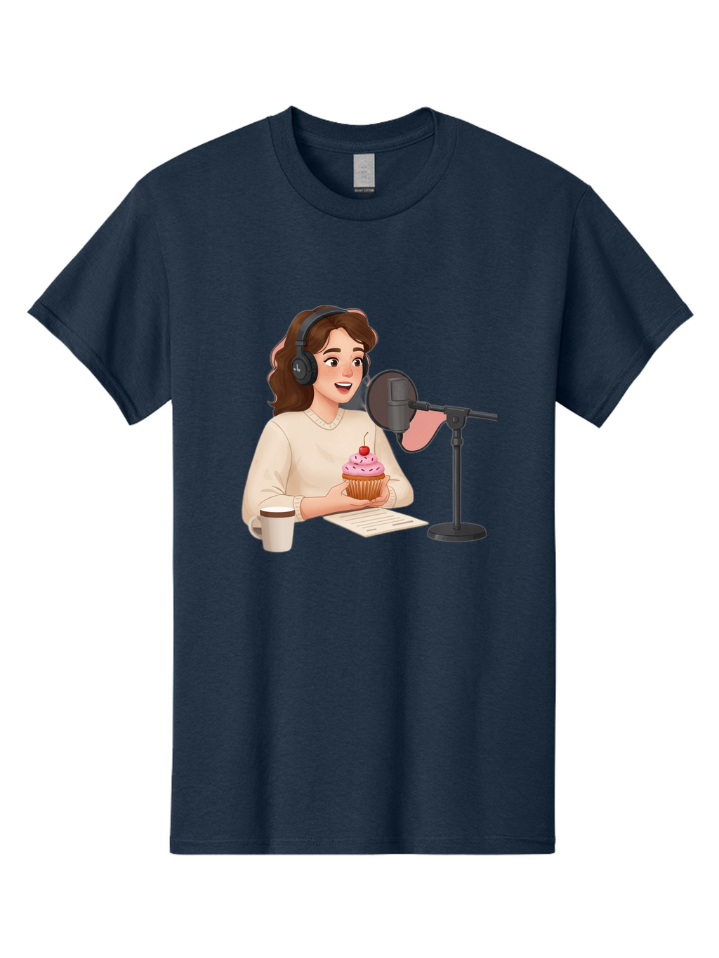 Podcast-Host-Cupcake Men'S Graphic Tee, 100% Cotton, Comfortable Casual Summer Wear, Machine Washable, Vintage Camera, Old Camera, Antique Camera, Black Camera, Classic Photography, Photography Equipment, Nostalgic Device, Film Camera, Bai231