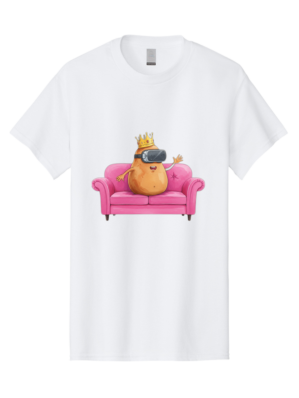 Potato-King-1 Men'S Graphic Tee, 100% Cotton, Comfortable Casual Summer Wear, Machine Washable, Vintage Camera, Old Camera, Antique Camera, Black Camera, Classic Photography, Photography Equipment, Nostalgic Device, Film Camera, Camera Art Bai236