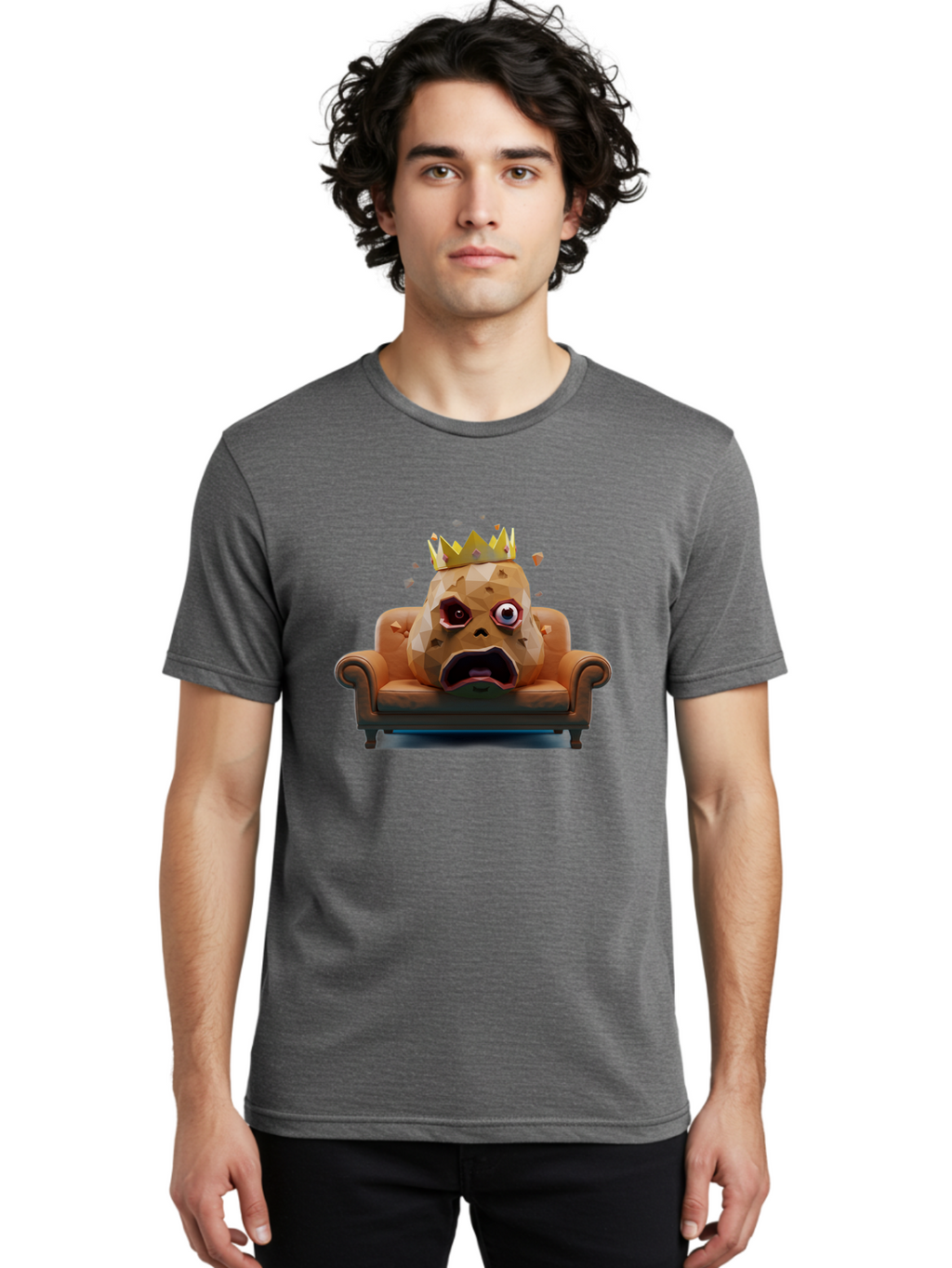 Potato-King-10 Men'S Graphic Tee, 100% Cotton, Comfortable Casual Summer Wear, Machine Washable, Vintage Camera, Old Camera, Antique Camera, Black Camera, Classic Photography, Photography Equipment, Nostalgic Device, Film Camera, Camera Art Bai237