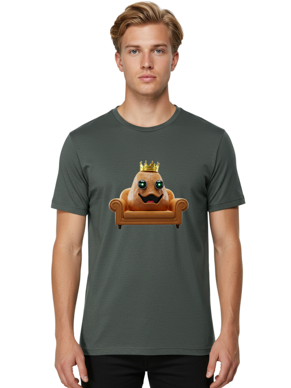 Potato-King-11 Men'S Graphic Tee, 100% Cotton, Comfortable Casual Summer Wear, Machine Washable, Vintage Camera, Old Camera, Antique Camera, Black Camera, Classic Photography, Photography Equipment, Nostalgic Device, Film Camera, Camera Art Bai238