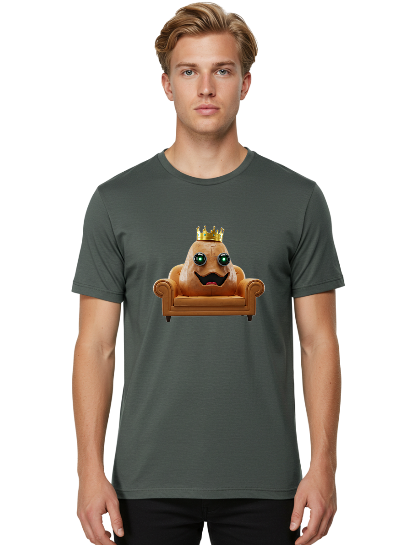 Potato-King-11 Men'S Graphic Tee, 100% Cotton, Comfortable Casual Summer Wear, Machine Washable, Vintage Camera, Old Camera, Antique Camera, Black Camera, Classic Photography, Photography Equipment, Nostalgic Device, Film Camera, Camera Art Bai238
