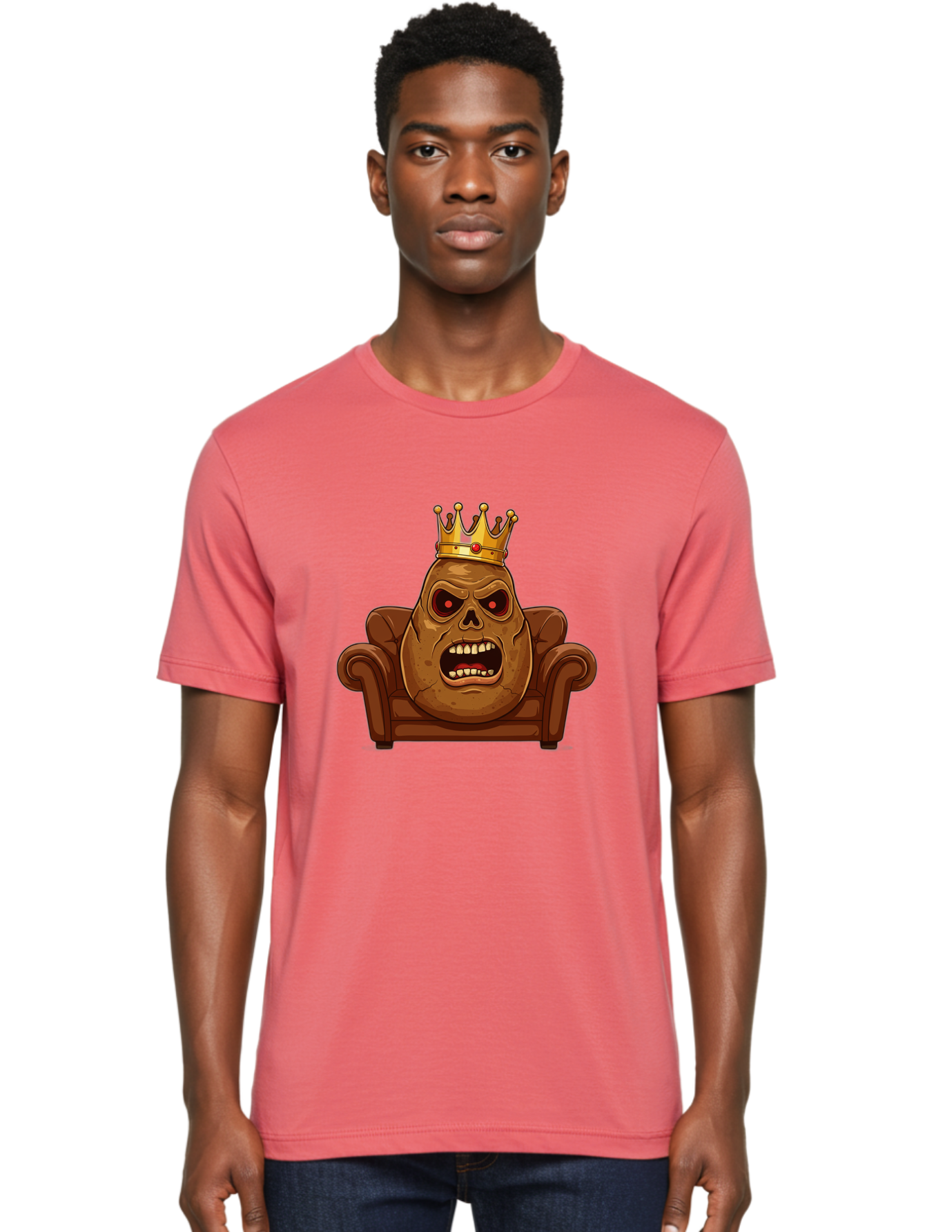 Potato-King-12 Men'S Graphic Tee, 100% Cotton, Comfortable Casual Summer Wear, Machine Washable, Vintage Camera, Old Camera, Antique Camera, Black Camera, Classic Photography, Photography Equipment, Nostalgic Device, Film Camera, Camera Art Bai239