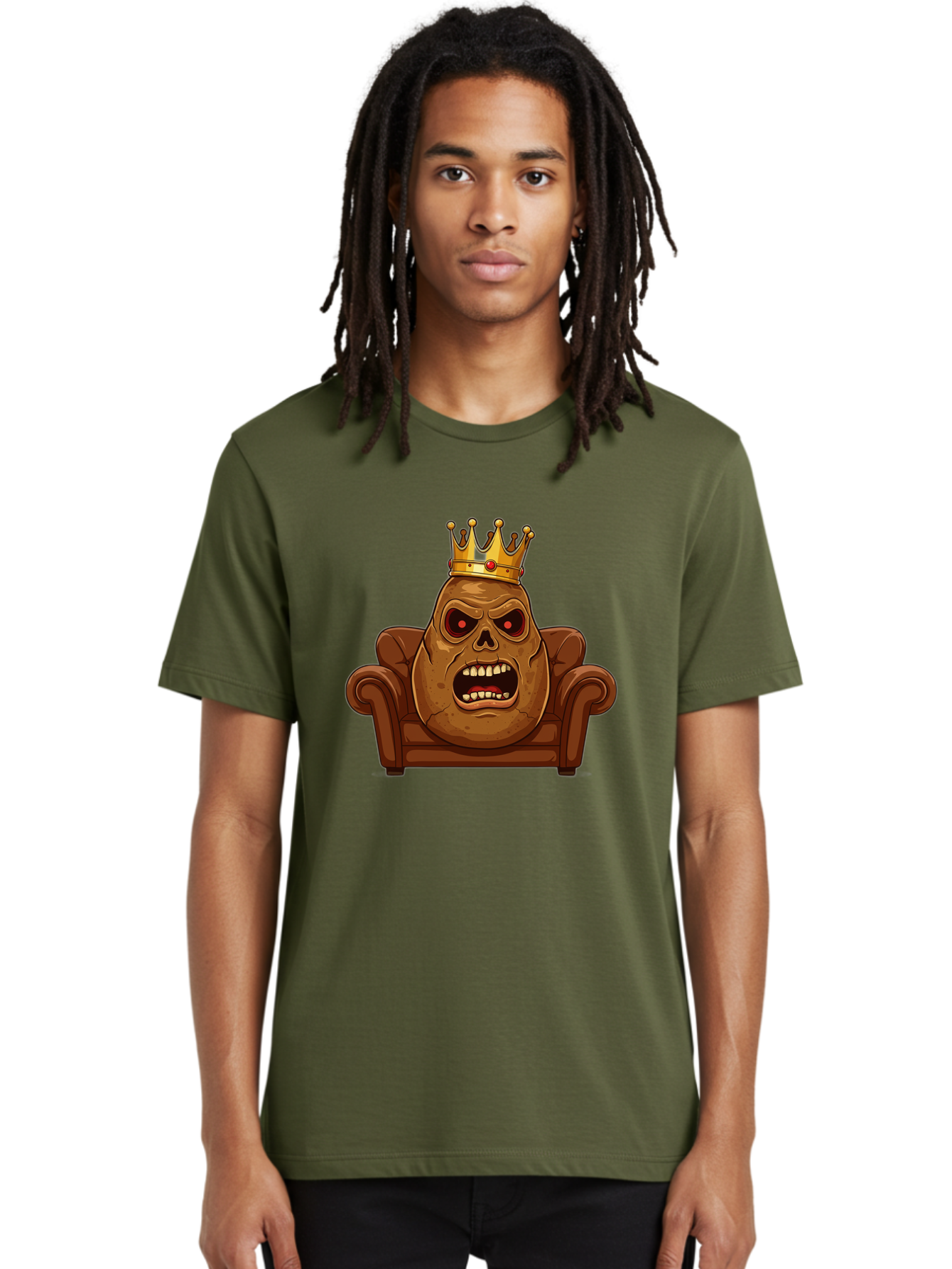 Potato-King-12 Men'S Graphic Tee, 100% Cotton, Comfortable Casual Summer Wear, Machine Washable, Vintage Camera, Old Camera, Antique Camera, Black Camera, Classic Photography, Photography Equipment, Nostalgic Device, Film Camera, Camera Art Bai239