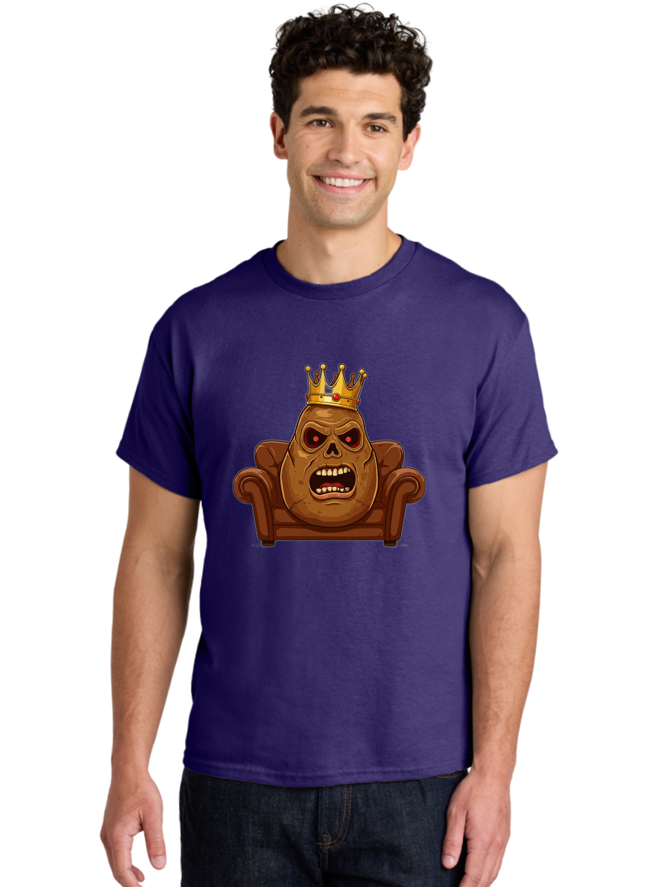 Potato-King-12 Men'S Graphic Tee, 100% Cotton, Comfortable Casual Summer Wear, Machine Washable, Vintage Camera, Old Camera, Antique Camera, Black Camera, Classic Photography, Photography Equipment, Nostalgic Device, Film Camera, Camera Art Bai239