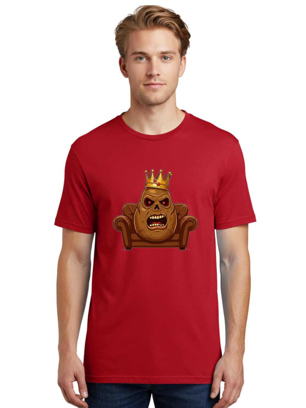 Potato-King-12 Men'S Graphic Tee, 100% Cotton, Comfortable Casual Summer Wear, Machine Washable, Vintage Camera, Old Camera, Antique Camera, Black Camera, Classic Photography, Photography Equipment, Nostalgic Device, Film Camera, Camera Art Bai239