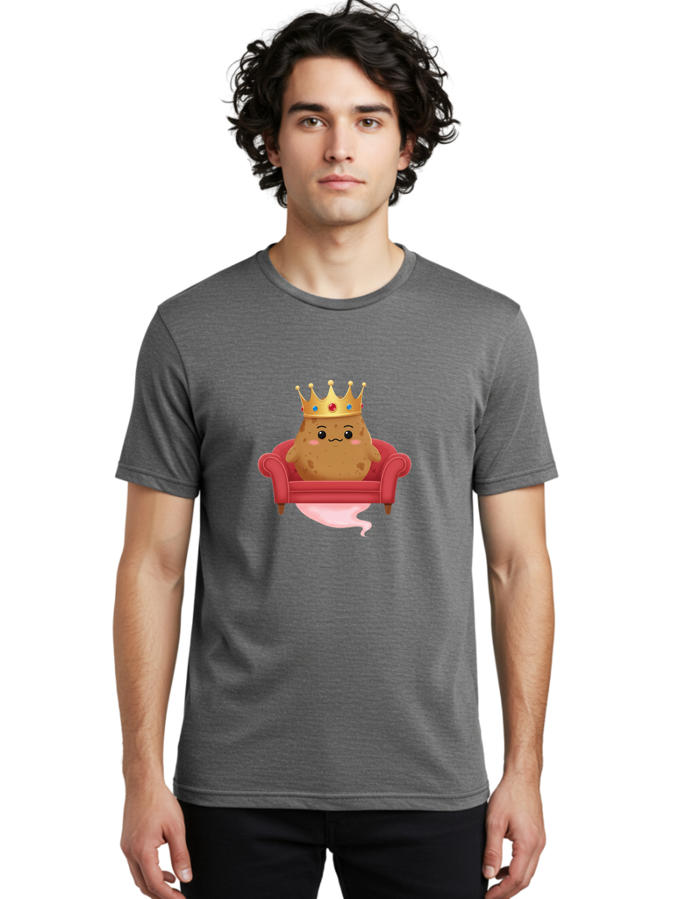 Potato-King-2 Men'S Graphic Tee, 100% Cotton, Comfortable Casual Summer Wear, Machine Washable, Vintage Camera, Old Camera, Antique Camera, Black Camera, Classic Photography, Photography Equipment, Nostalgic Device, Film Camera, Camera Art Bai240