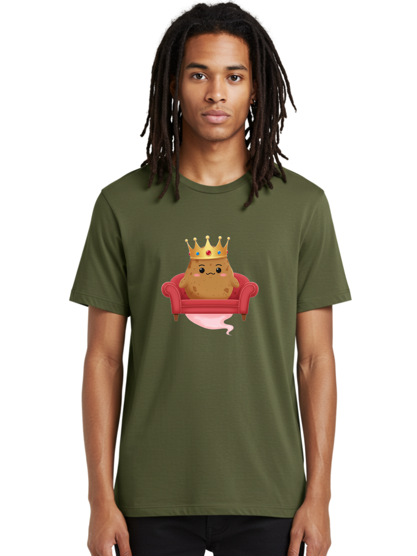 Potato-King-2 Men'S Graphic Tee, 100% Cotton, Comfortable Casual Summer Wear, Machine Washable, Vintage Camera, Old Camera, Antique Camera, Black Camera, Classic Photography, Photography Equipment, Nostalgic Device, Film Camera, Camera Art Bai240