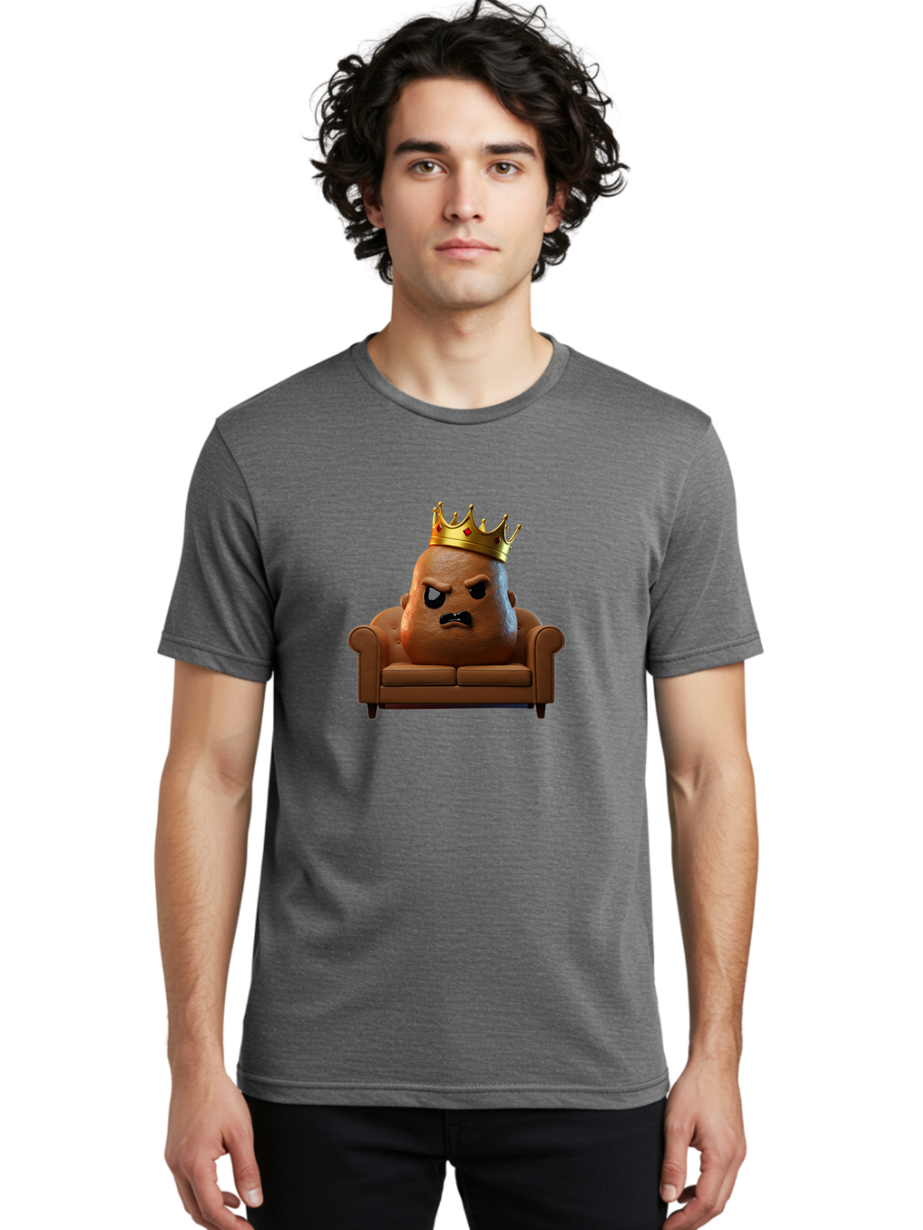 Potato-King-3 Men'S Graphic Tee, 100% Cotton, Comfortable Casual Summer Wear, Machine Washable, Vintage Camera, Old Camera, Antique Camera, Black Camera, Classic Photography, Photography Equipment, Nostalgic Device, Film Camera, Camera Art Bai241