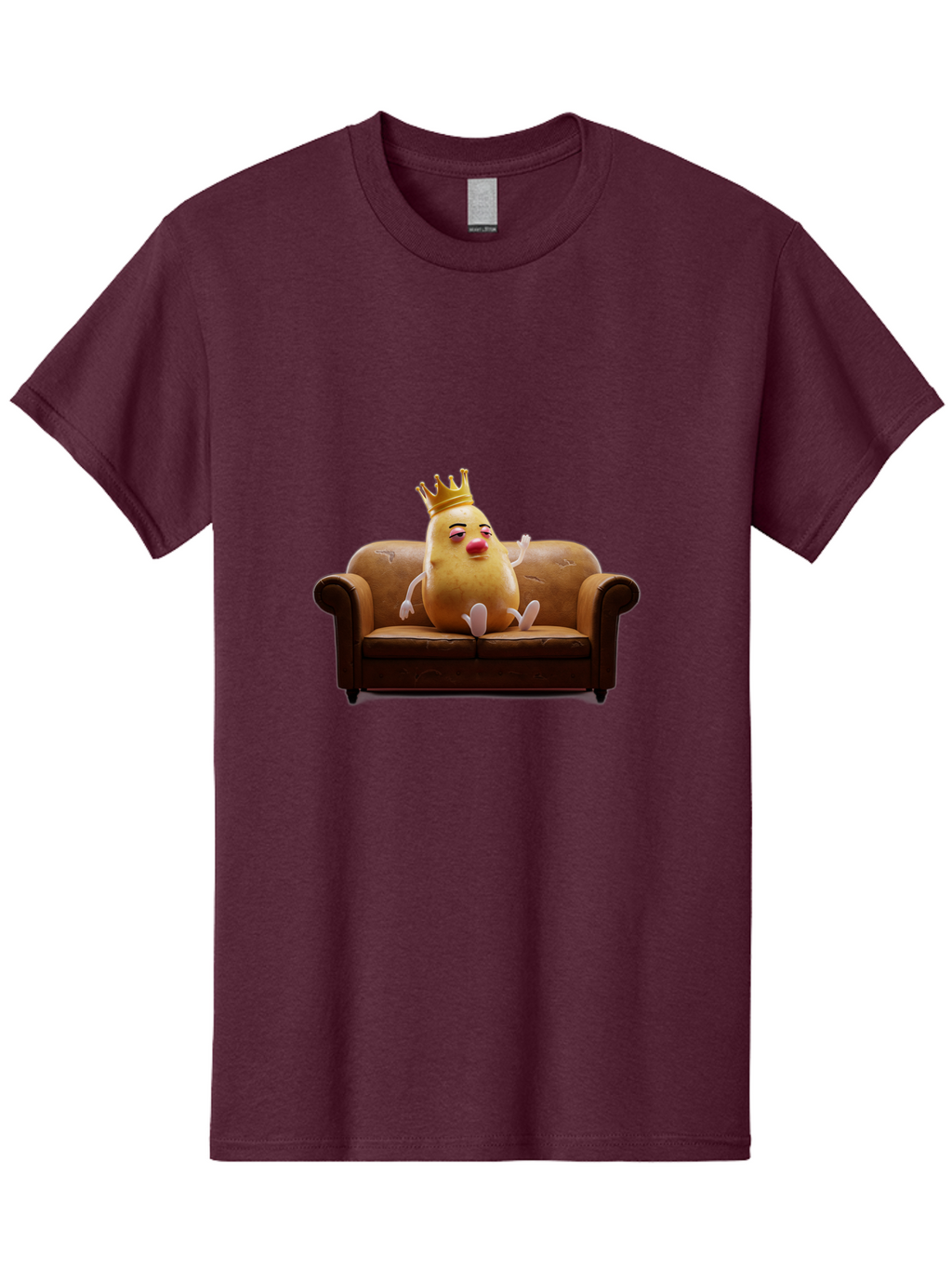 Potato-King-4 Men'S Graphic Tee, 100% Cotton, Comfortable Casual Summer Wear, Machine Washable, Vintage Camera, Old Camera, Antique Camera, Black Camera, Classic Photography, Photography Equipment, Nostalgic Device, Film Camera, Camera Art Bai242