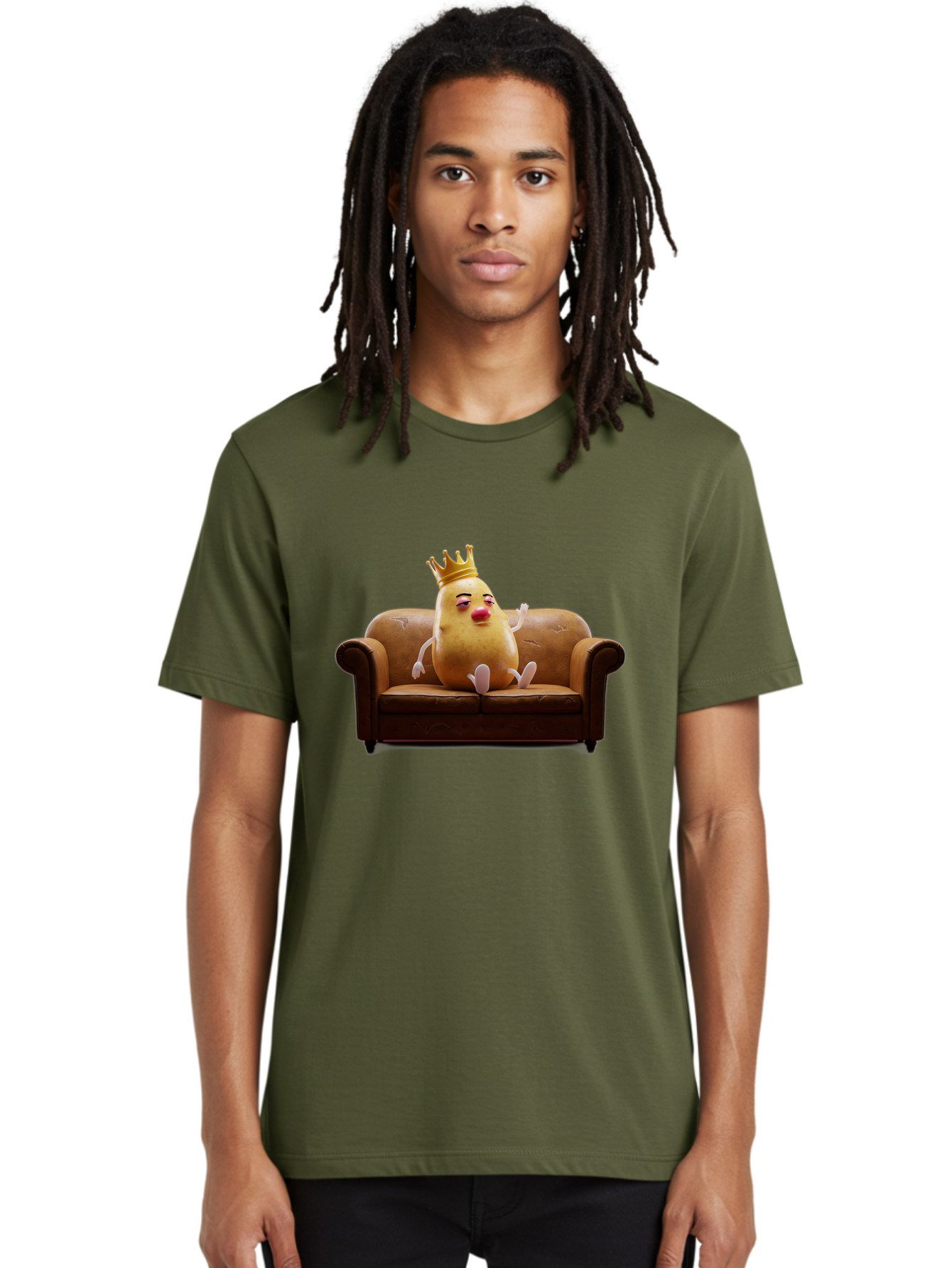 Potato-King-4 Men'S Graphic Tee, 100% Cotton, Comfortable Casual Summer Wear, Machine Washable, Vintage Camera, Old Camera, Antique Camera, Black Camera, Classic Photography, Photography Equipment, Nostalgic Device, Film Camera, Camera Art Bai242