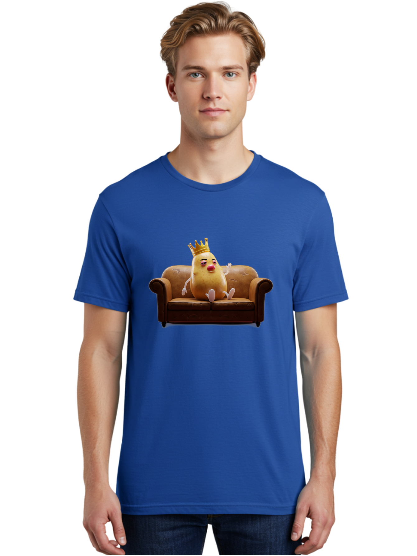 Potato-King-4 Men'S Graphic Tee, 100% Cotton, Comfortable Casual Summer Wear, Machine Washable, Vintage Camera, Old Camera, Antique Camera, Black Camera, Classic Photography, Photography Equipment, Nostalgic Device, Film Camera, Camera Art Bai242