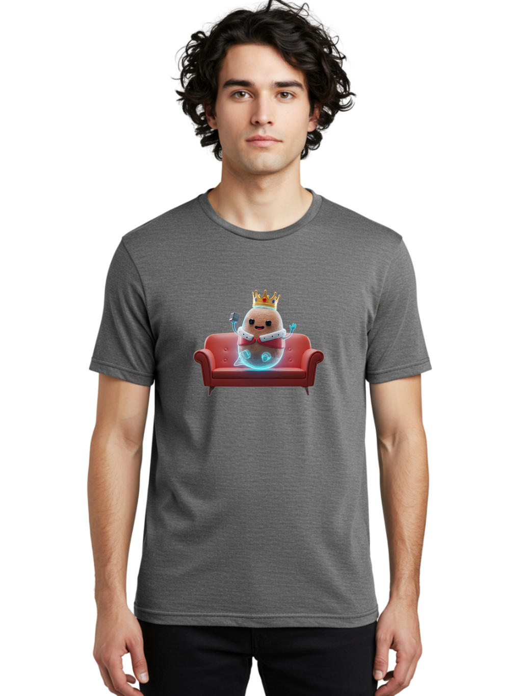 Potato-King-5 Men'S Graphic Tee, 100% Cotton, Comfortable Casual Summer Wear, Machine Washable, Vintage Camera, Old Camera, Antique Camera, Black Camera, Classic Photography, Photography Equipment, Nostalgic Device, Film Camera, Camera Art Bai243