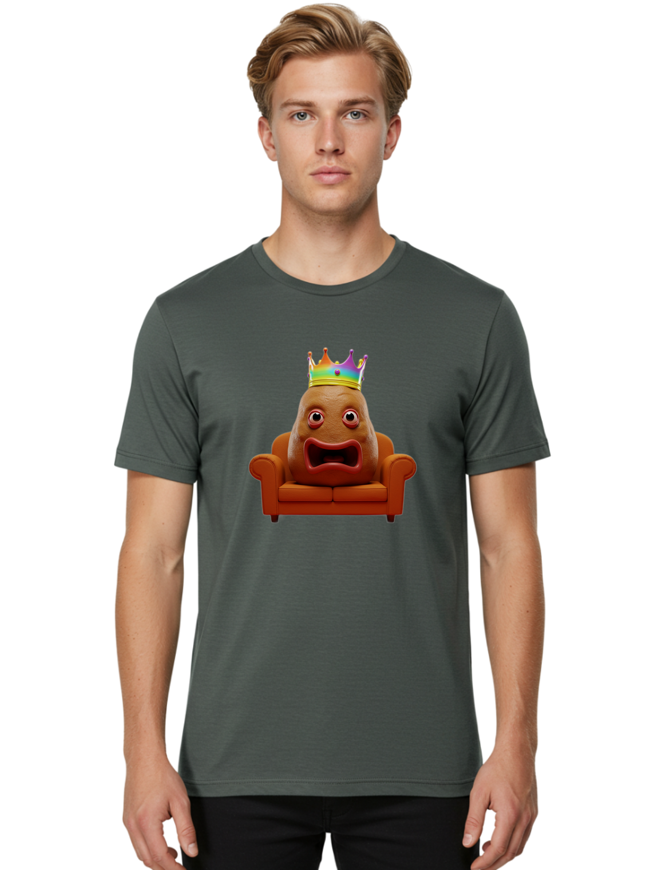 Potato-King-9 Men'S Graphic Tee, 100% Cotton, Comfortable Casual Summer Wear, Machine Washable, Vintage Camera, Old Camera, Antique Camera, Black Camera, Classic Photography, Photography Equipment, Nostalgic Device, Film Camera, Camera Art Bai247