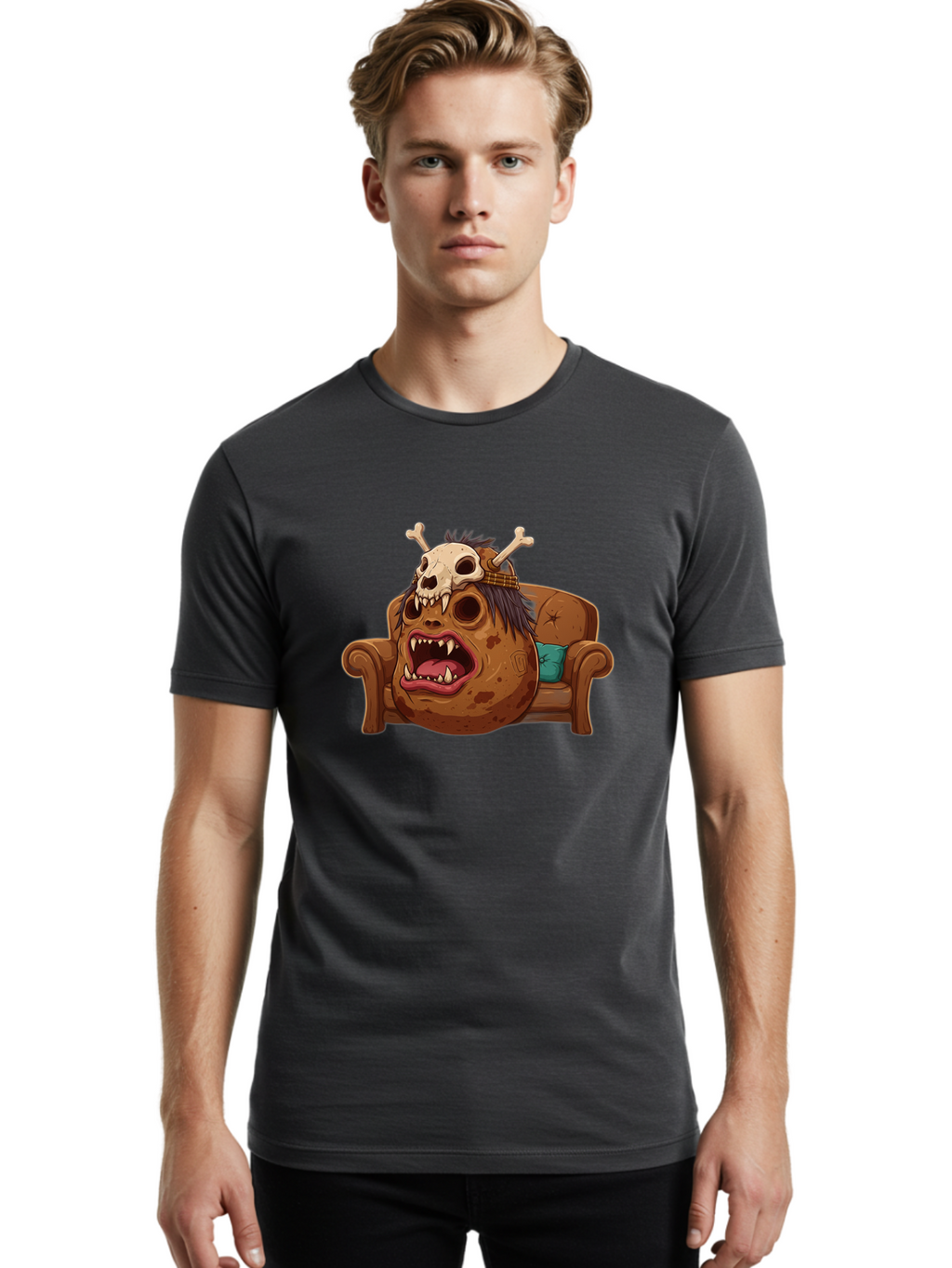 Potato-On-Sofa Men'S Graphic Tee, 100% Cotton, Comfortable Casual Summer Wear, Machine Washable, Vintage Camera, Old Camera, Antique Camera, Black Camera, Classic Photography, Photography Equipment, Nostalgic Device, Film Camera, Camera Art Bai249