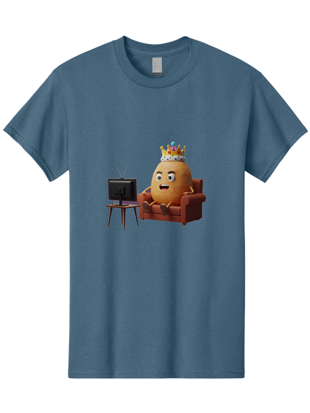 Potato-With-Crown Men'S Graphic Tee, 100% Cotton, Comfortable Casual Summer Wear, Machine Washable, Vintage Camera, Old Camera, Antique Camera, Black Camera, Classic Photography, Photography Equipment, Nostalgic Device, Film Camera, Camera Art Bai252