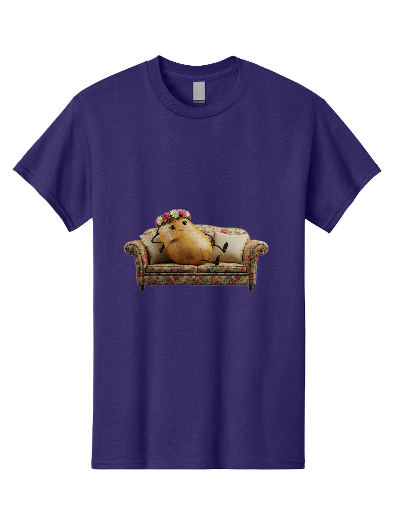 Potato-With-Flowers-On-Sofa Men'S Graphic Tee, 100% Cotton, Comfortable Casual Summer Wear, Machine Washable, Vintage Camera, Old Camera, Antique Camera, Black Camera, Classic Photography, Photography Equipment, Nostalgic Device, Film Camera, Bai253