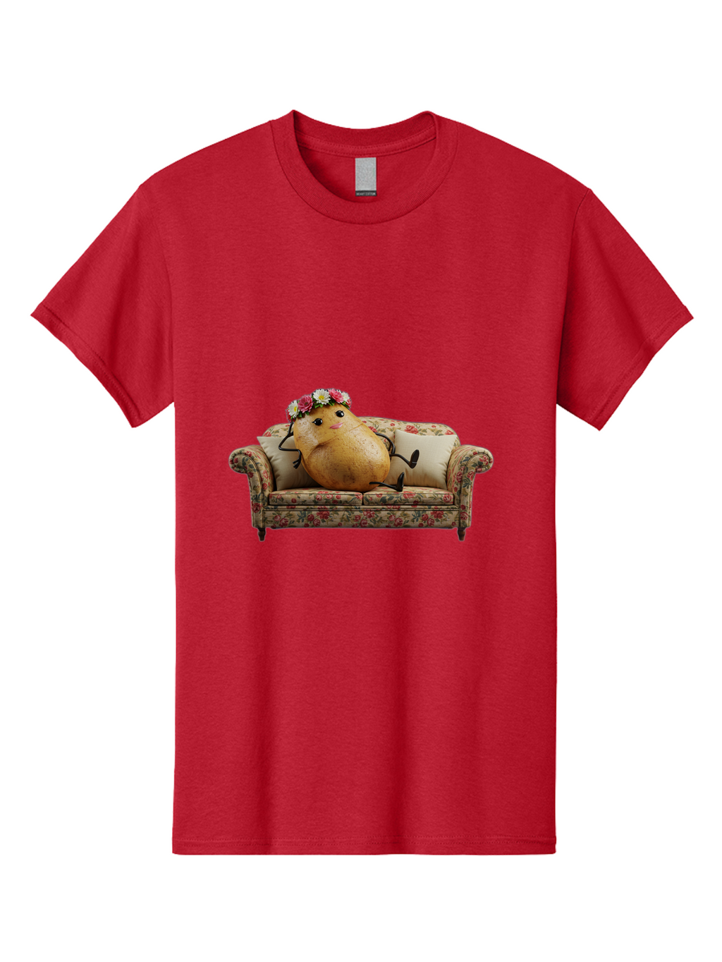 Potato-With-Flowers-On-Sofa Men'S Graphic Tee, 100% Cotton, Comfortable Casual Summer Wear, Machine Washable, Vintage Camera, Old Camera, Antique Camera, Black Camera, Classic Photography, Photography Equipment, Nostalgic Device, Film Camera, Bai253
