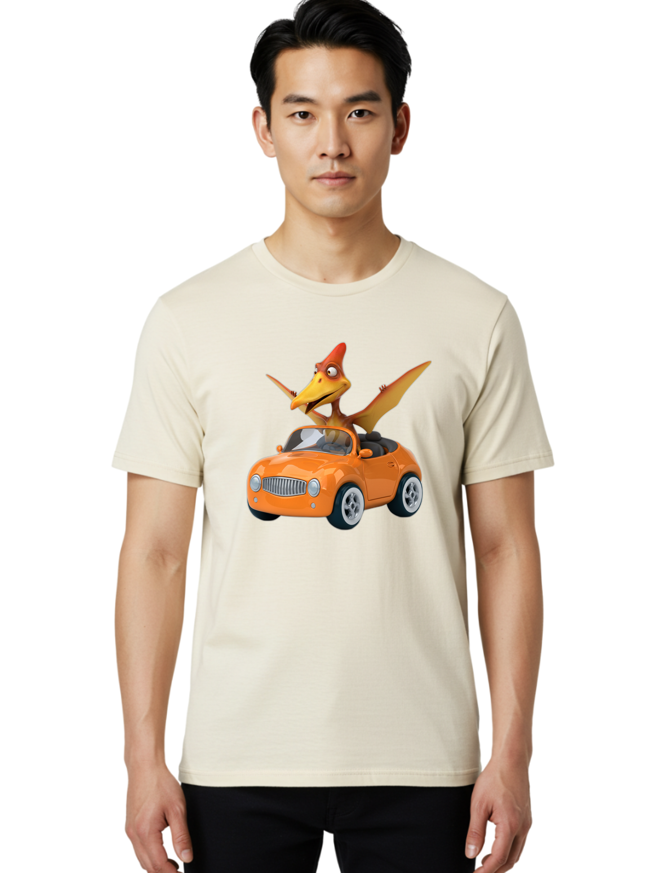 Pterodactyl-In-Orange-Convertible Men'S Graphic Tee, 100% Cotton, Comfortable Casual Summer Wear, Machine Washable, Vintage Camera, Old Camera, Antique Camera, Black Camera, Classic Photography, Photography Equipment, Nostalgic Device, Bai254