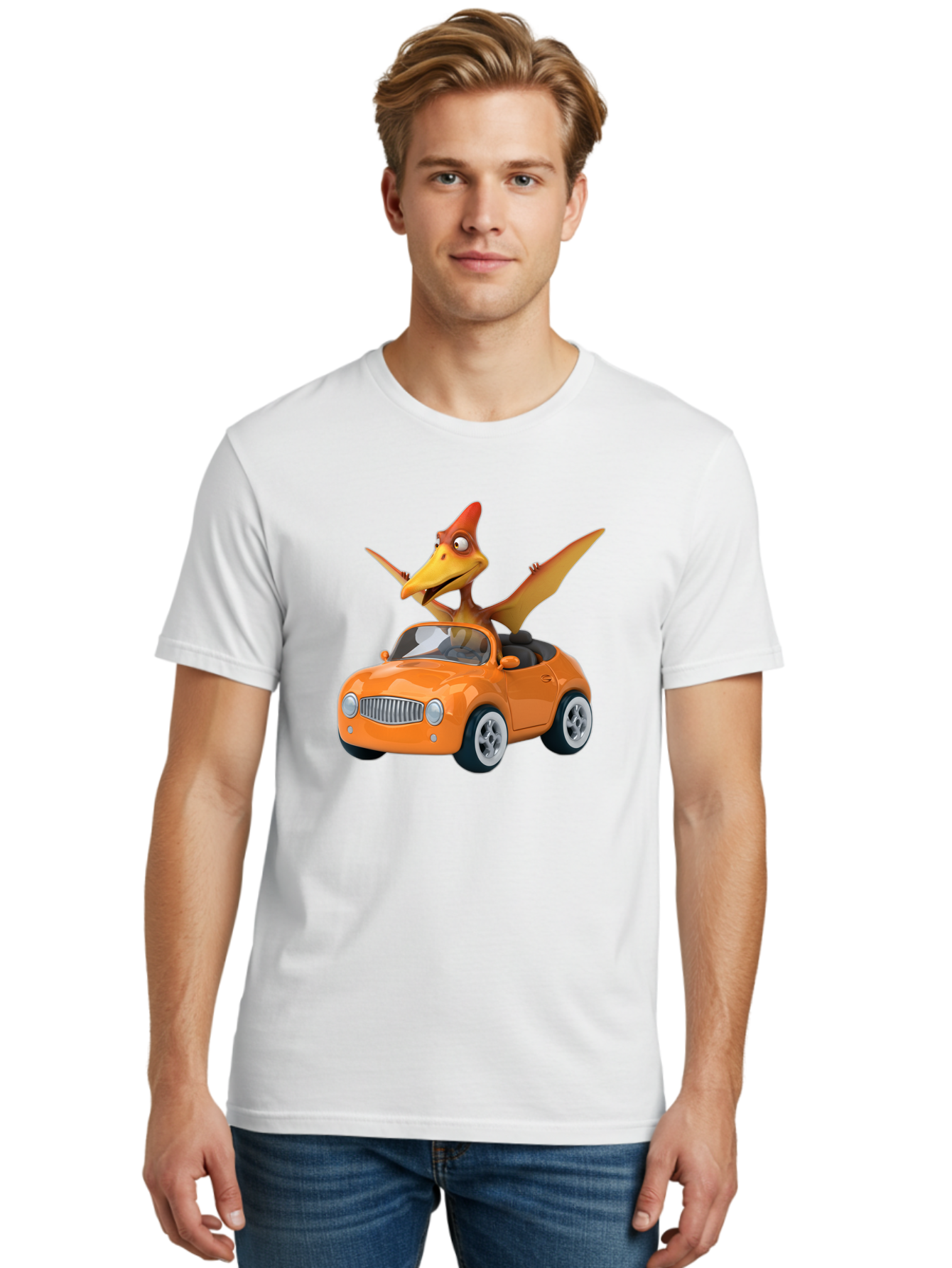 Pterodactyl-In-Orange-Convertible Men'S Graphic Tee, 100% Cotton, Comfortable Casual Summer Wear, Machine Washable, Vintage Camera, Old Camera, Antique Camera, Black Camera, Classic Photography, Photography Equipment, Nostalgic Device, Bai254
